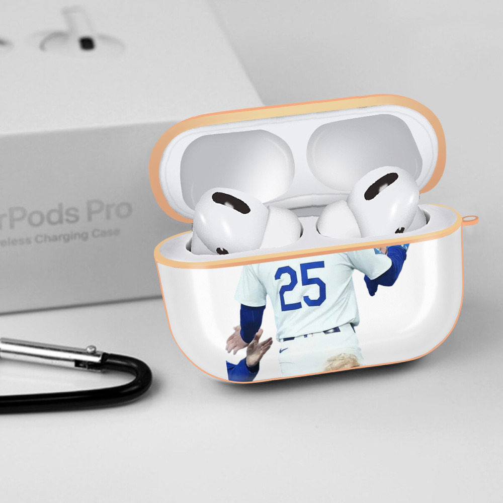  AirPods Pro Protective Case Rose Gold, Flexible PC Material, Precise Fit, Anti-Slip Cover, Full Protection, Fingerprint Resistant, Washable With Keychain