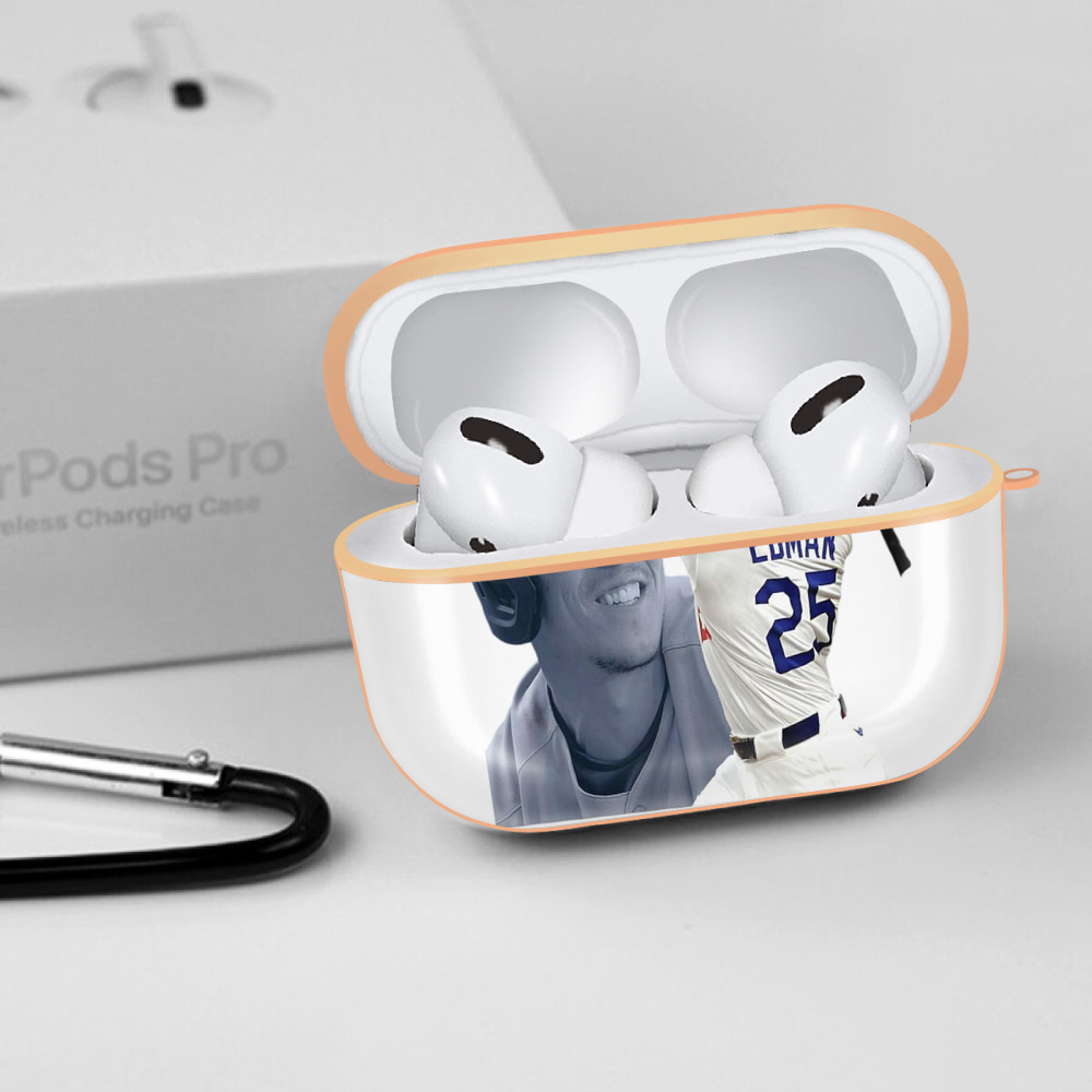  AirPods Pro Protective Case Rose Gold, Flexible PC Material, Precise Fit, Anti-Slip Cover, Full Protection, Fingerprint Resistant, Washable With Keychain