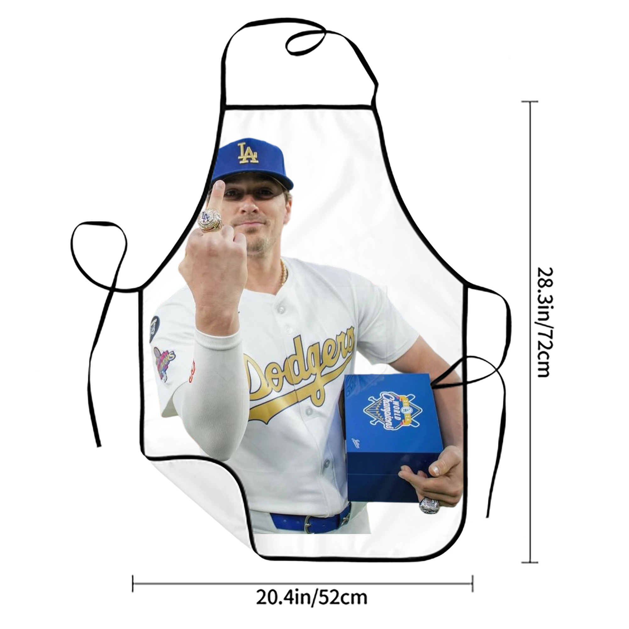  Stain-Resistant Polyester Apron With Pocket – Full Print, Waterproof, Anti-Wrinkle, Anti-Pilling – Ideal For Kitchen, BBQ, Restaurant, Salon & More