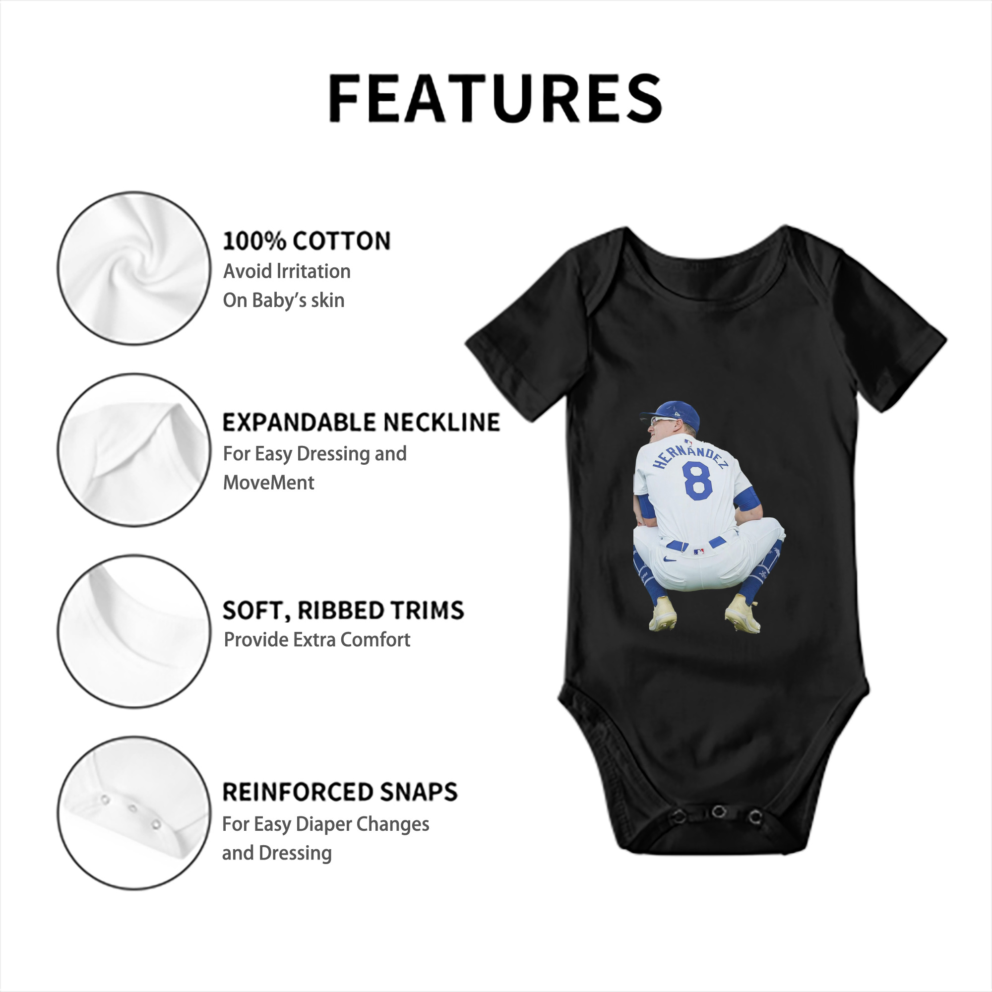  Baby Short Sleeve Romper – 100% Cotton Soft & Breathable Digital Print Onesie With Easy Snap Closure And Envelope Shoulder – Comfortable For Daily Wear & Travel