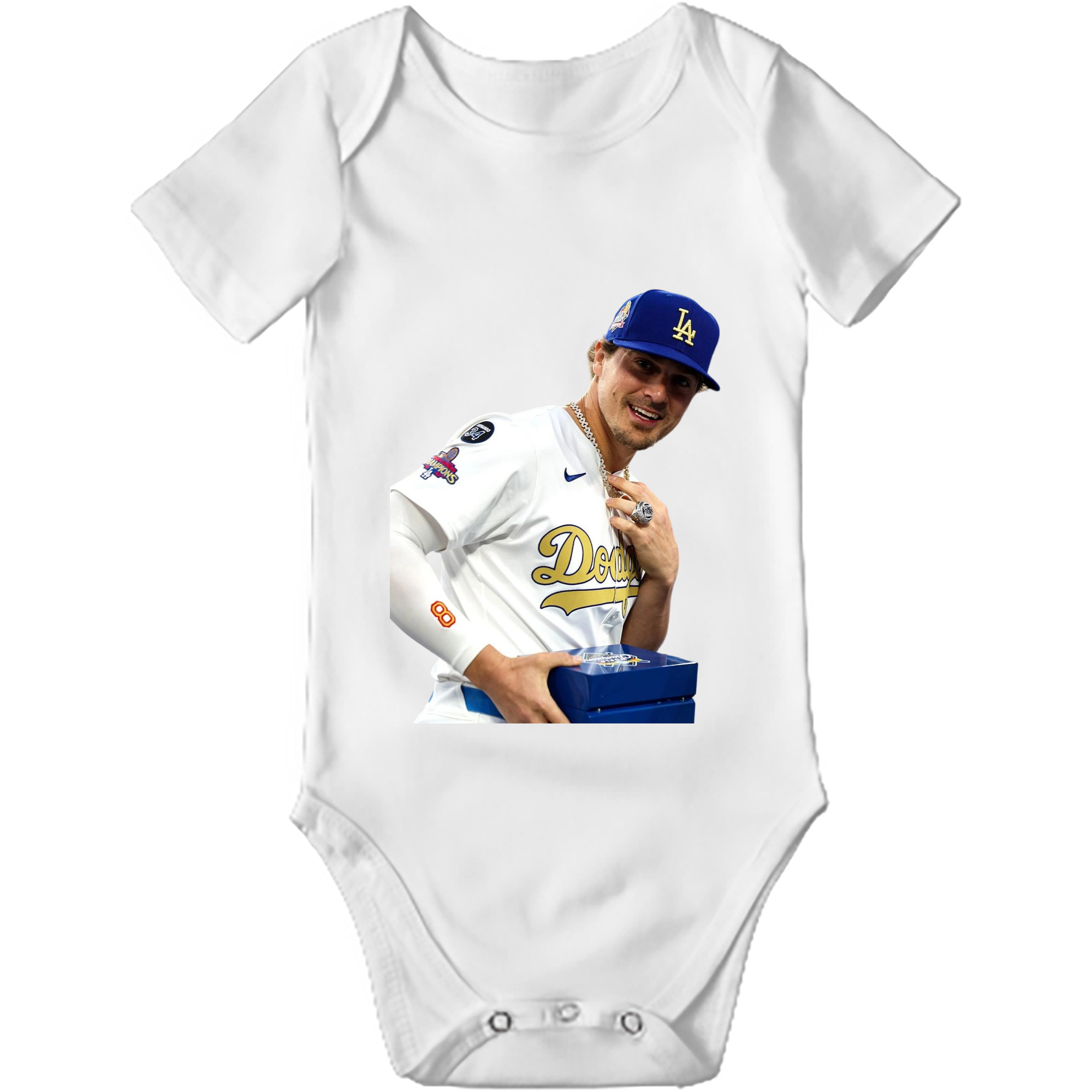  Baby Short Sleeve Romper – 100% Cotton Soft & Breathable Digital Print Onesie With Easy Snap Closure And Envelope Shoulder – Comfortable For Daily Wear & Travel