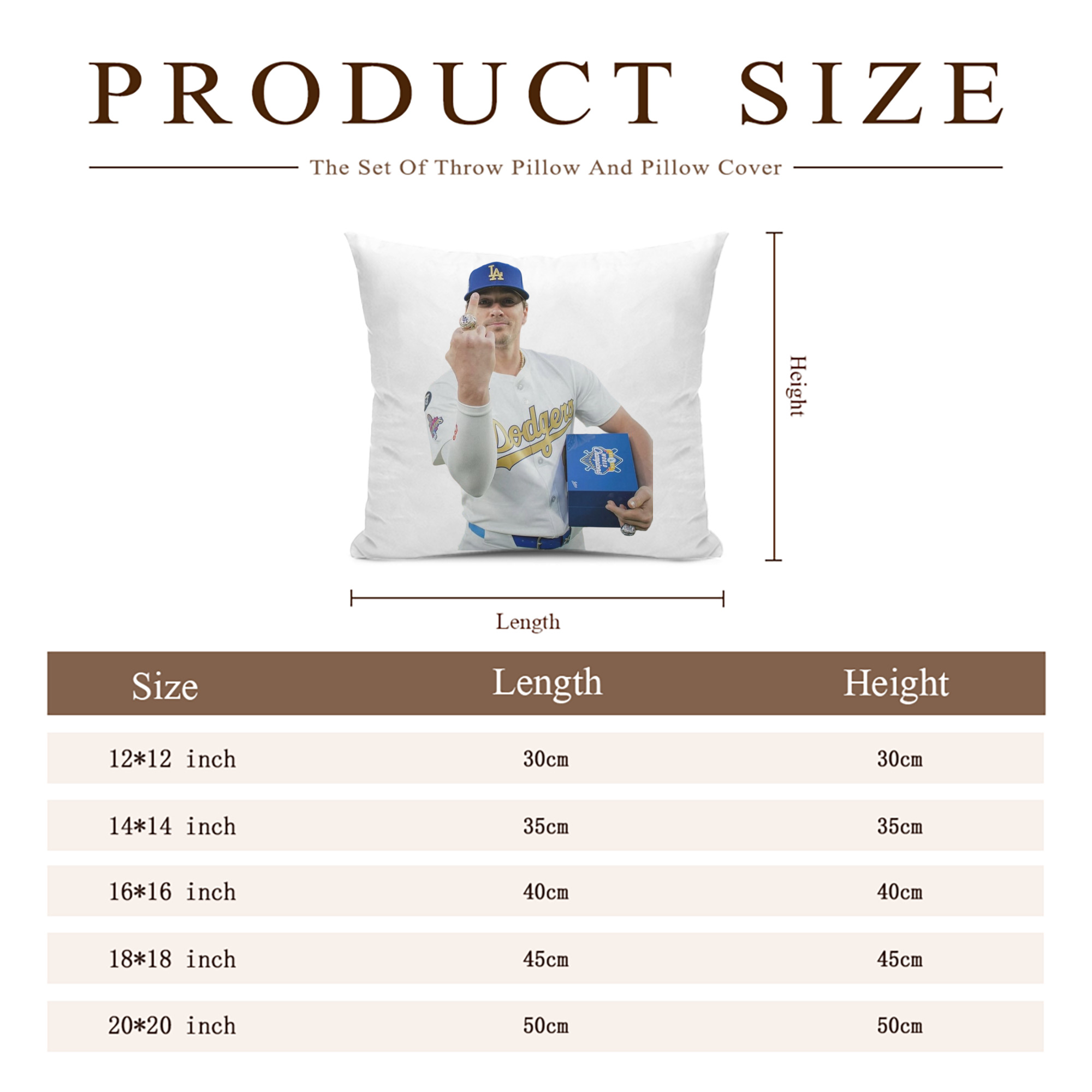  Soft Polyester Pillow Cover With Insert – Double-Sided Design, Invisible Zipper, Durable & Breathable – Easy Care Cushion Set