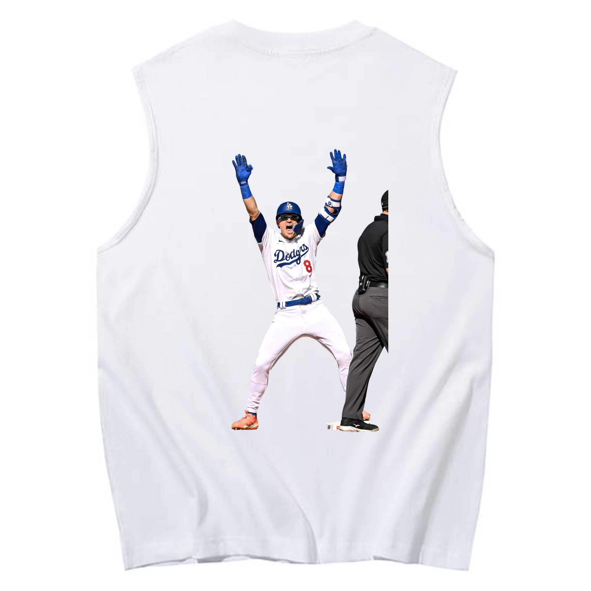  230g Pure Cotton Tank Top With Back Heat Transfer Print – Soft, Lightweight, Fitted Design – Stylish & Comfortable Casual Wear For Sports & Everyday Use