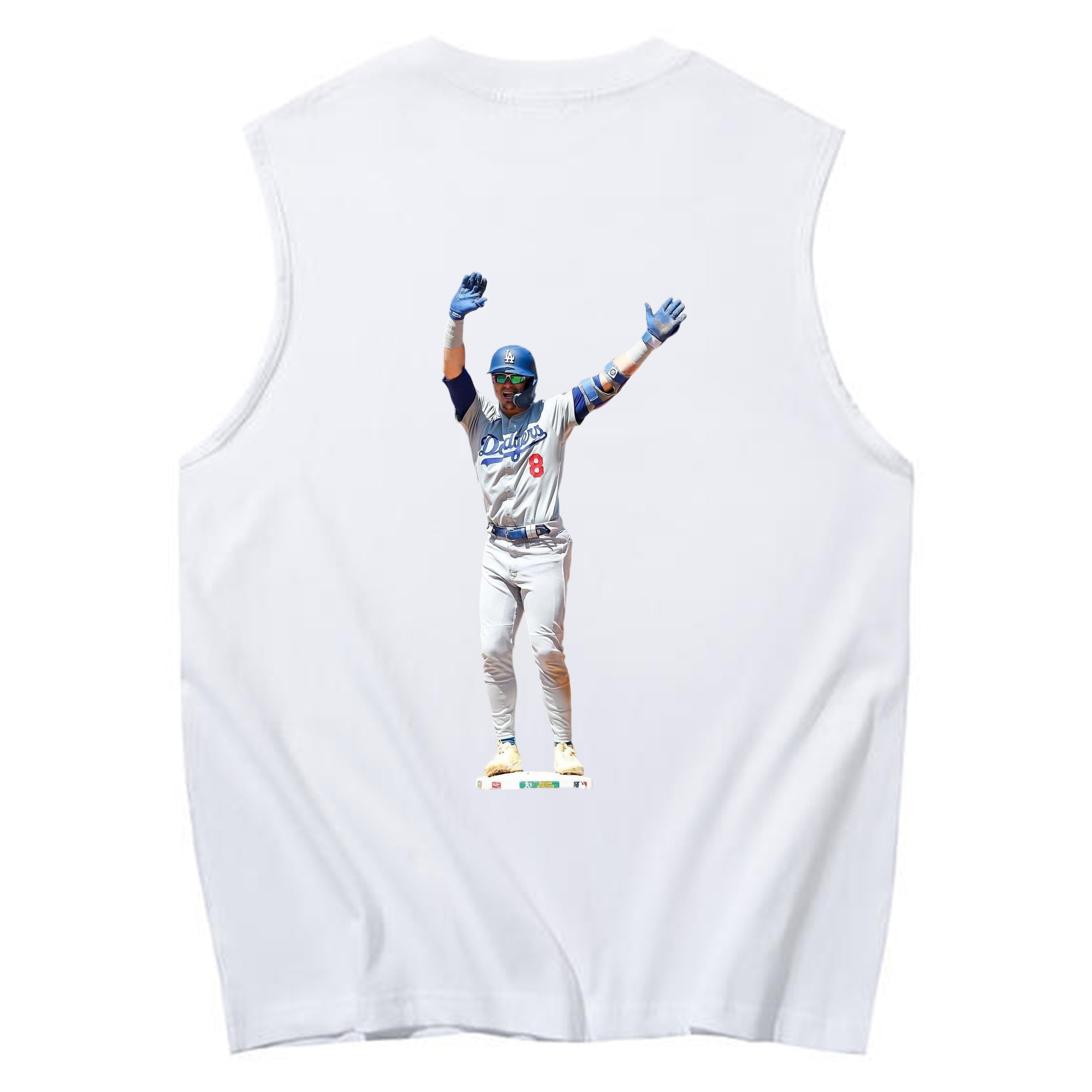  230g Pure Cotton Tank Top With Back Heat Transfer Print – Soft, Lightweight, Fitted Design – Stylish & Comfortable Casual Wear For Sports & Everyday Use