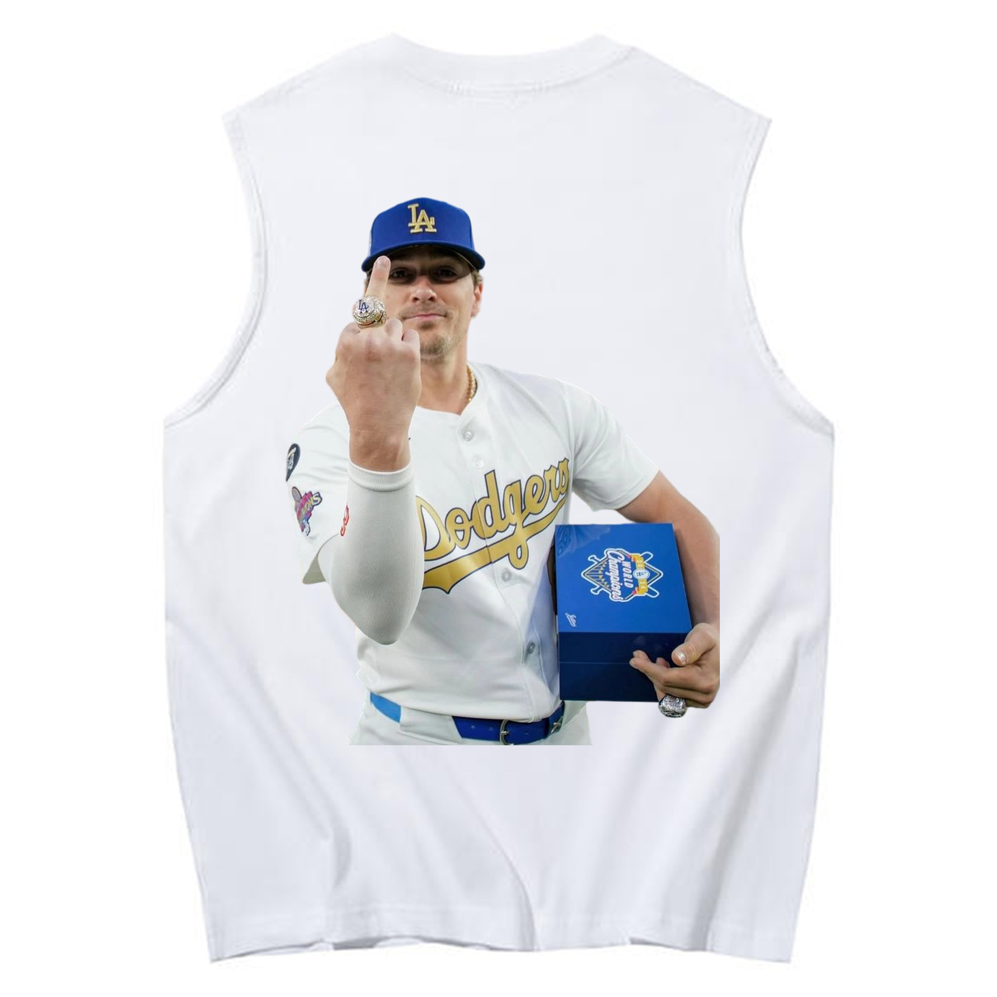  230g Pure Cotton Tank Top With Back Heat Transfer Print – Soft, Lightweight, Fitted Design – Stylish & Comfortable Casual Wear For Sports & Everyday Use