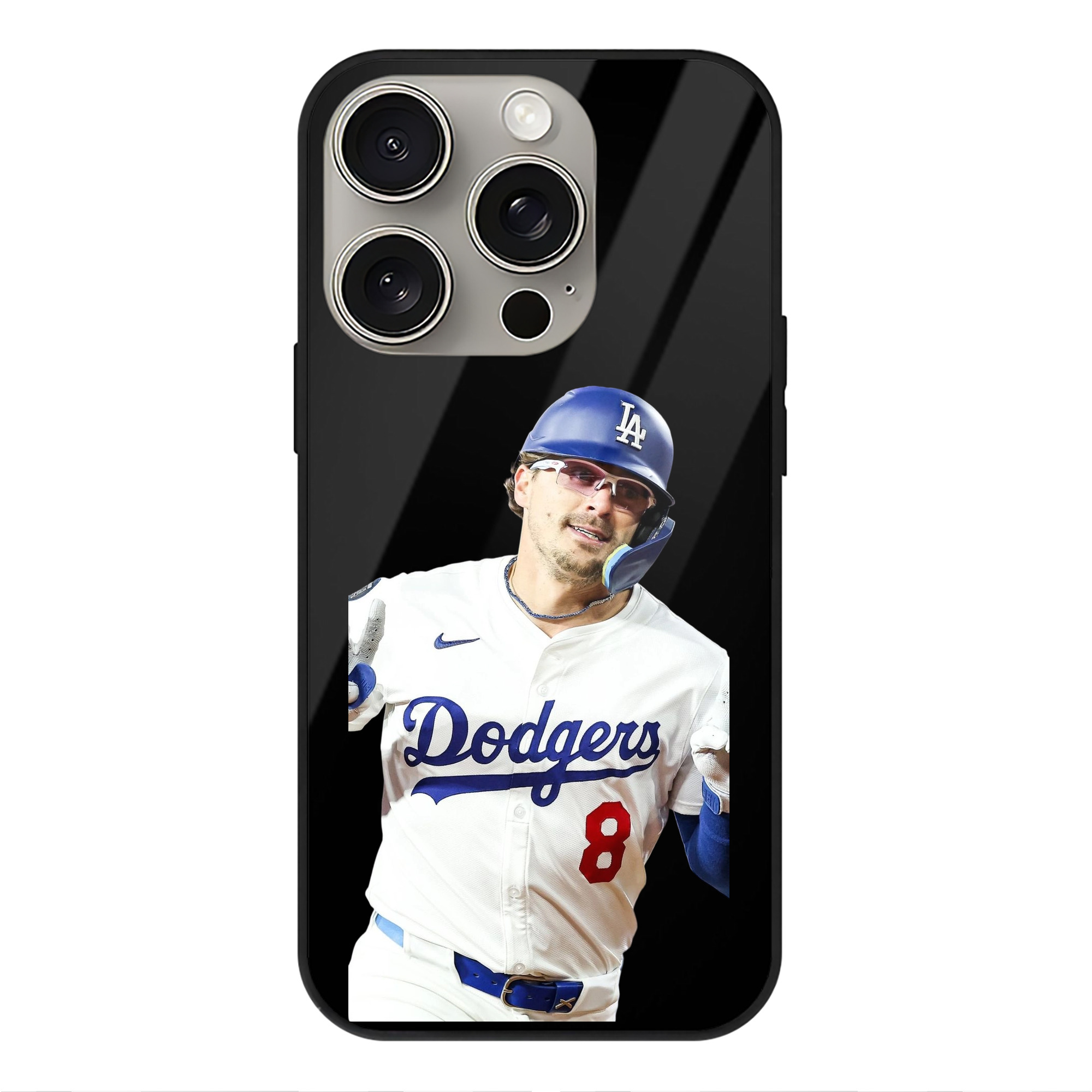  IPhone 15 Pro Mirror Phone Case – UV Printed Glass + TPU – Scratch-Resistant, Wireless Charging Compatible, Precise Fit & Stylish Design