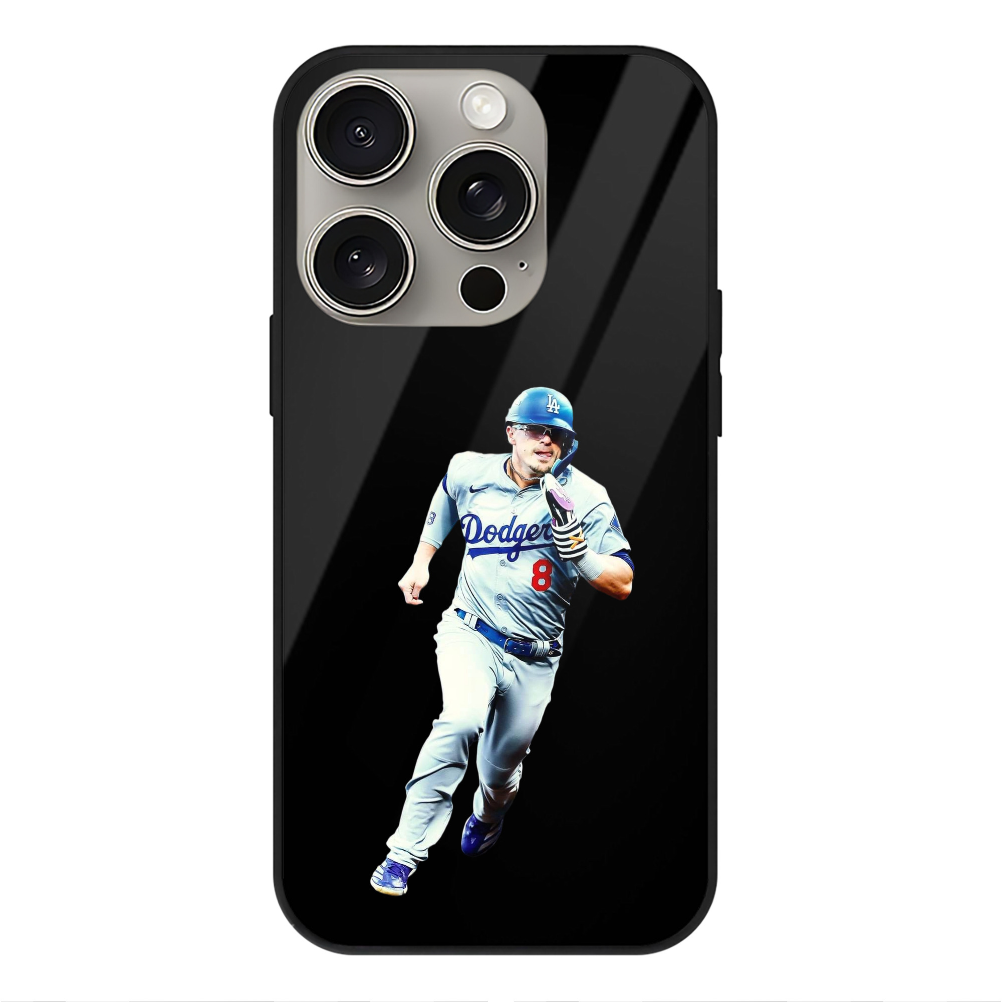  IPhone 15 Pro Mirror Phone Case – UV Printed Glass + TPU – Scratch-Resistant, Wireless Charging Compatible, Precise Fit & Stylish Design