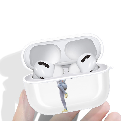  AirPods Pro Hard Case White With Keychain, Durable Flexible PC, Precise Cutouts, Anti-Fingerprint, Yellowing & Scratch Resistant, Full Protection, Washable