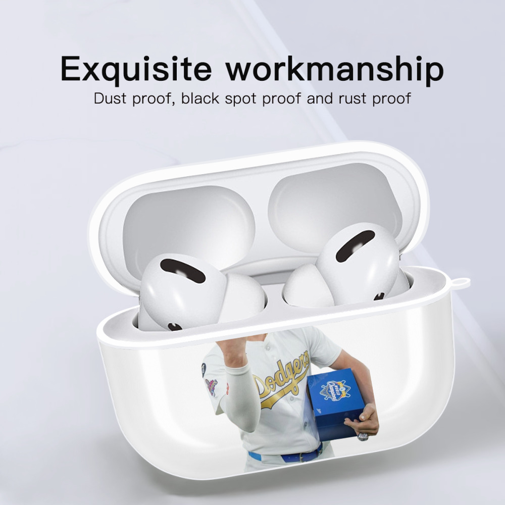  AirPods Pro Hard Case White With Keychain, Durable Flexible PC, Precise Cutouts, Anti-Fingerprint, Yellowing & Scratch Resistant, Full Protection, Washable