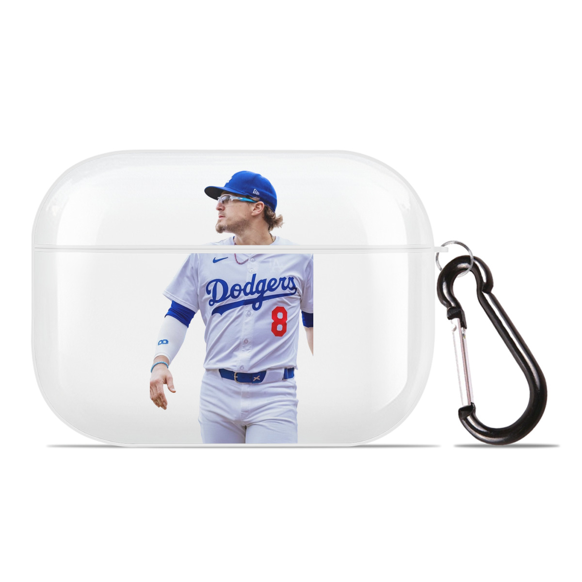  AirPods Pro Hard Case White With Keychain, Durable Flexible PC, Precise Cutouts, Anti-Fingerprint, Yellowing & Scratch Resistant, Full Protection, Washable