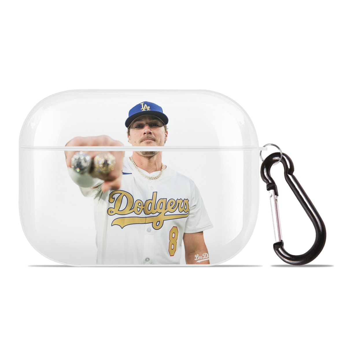  AirPods Pro Hard Case White With Keychain, Durable Flexible PC, Precise Cutouts, Anti-Fingerprint, Yellowing & Scratch Resistant, Full Protection, Washable