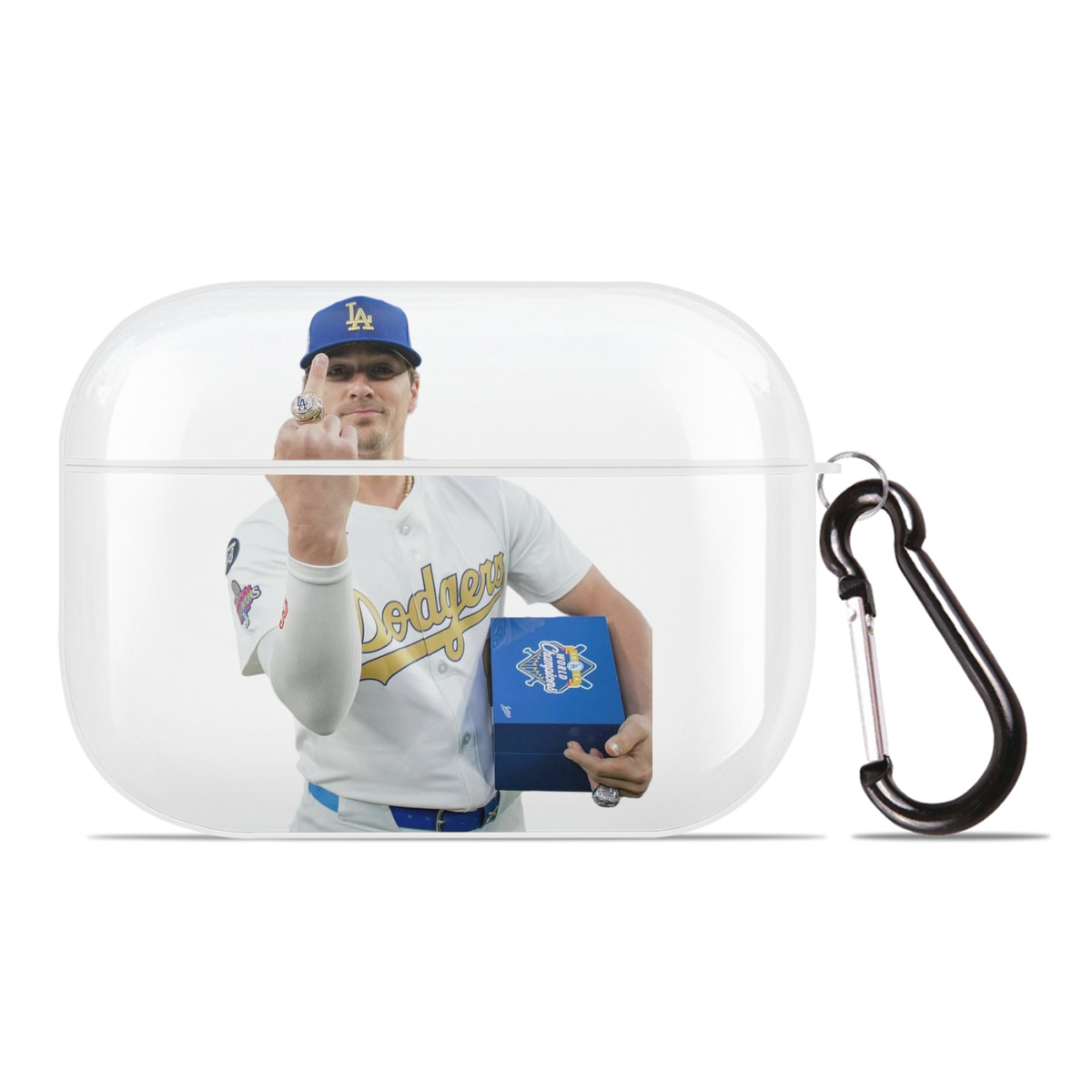  AirPods Pro Hard Case White With Keychain, Durable Flexible PC, Precise Cutouts, Anti-Fingerprint, Yellowing & Scratch Resistant, Full Protection, Washable