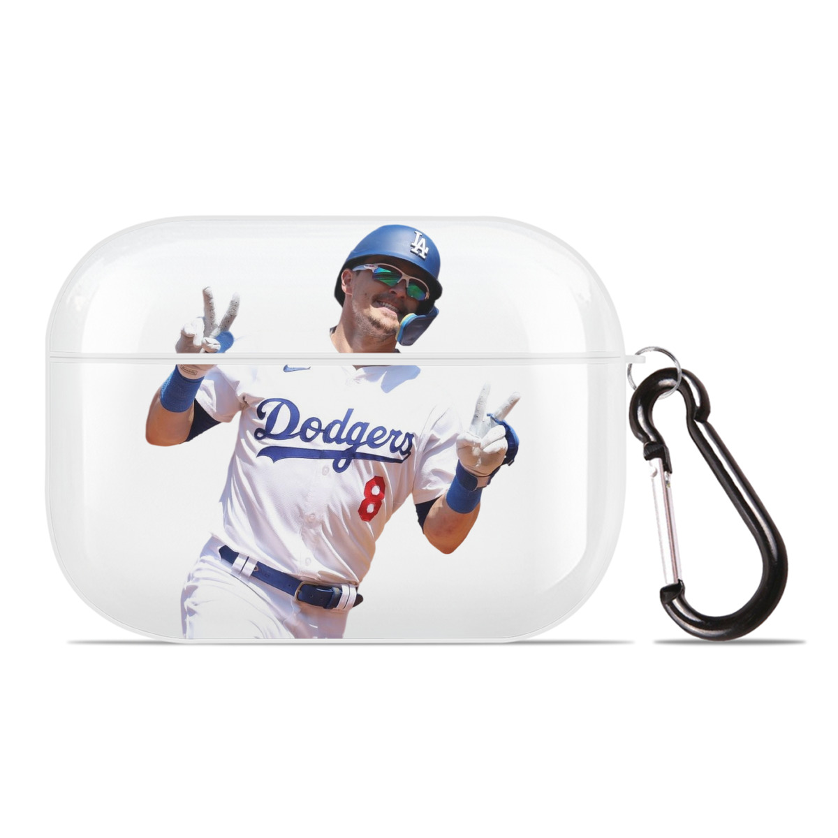  AirPods Pro Hard Case White With Keychain, Durable Flexible PC, Precise Cutouts, Anti-Fingerprint, Yellowing & Scratch Resistant, Full Protection, Washable