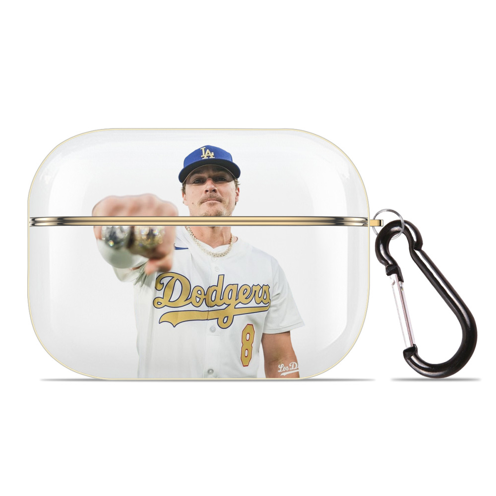  Luxury Gold AirPods Pro Case With Keychain, Flexible PC Material, Full Protection, Precise Cutouts, Anti-Fingerprint, Washable, Durable Design