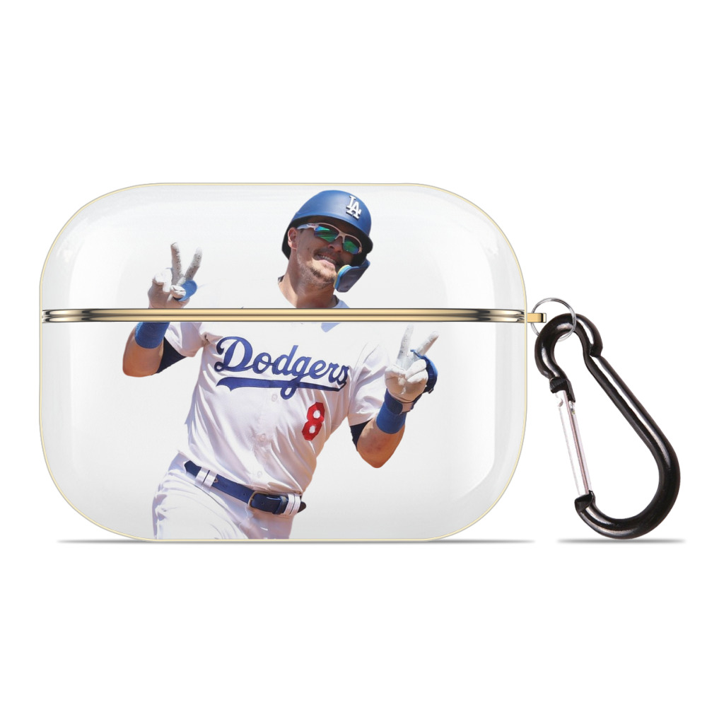  Luxury Gold AirPods Pro Case With Keychain, Flexible PC Material, Full Protection, Precise Cutouts, Anti-Fingerprint, Washable, Durable Design