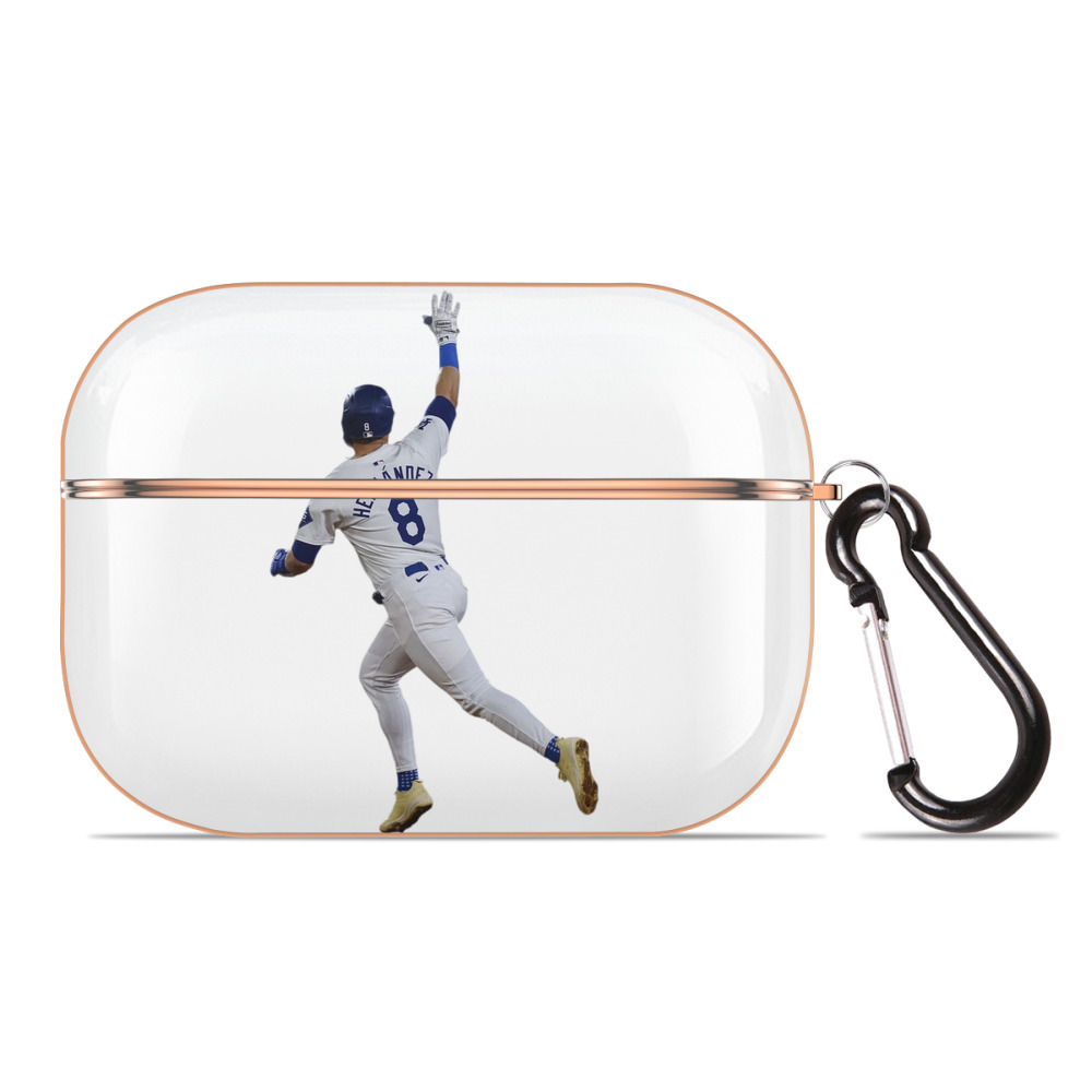  AirPods Pro Protective Case Rose Gold, Flexible PC Material, Precise Fit, Anti-Slip Cover, Full Protection, Fingerprint Resistant, Washable With Keychain