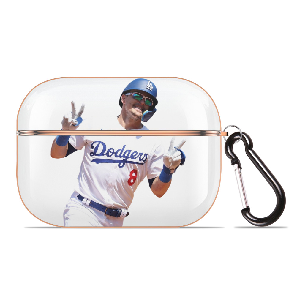  AirPods Pro Protective Case Rose Gold, Flexible PC Material, Precise Fit, Anti-Slip Cover, Full Protection, Fingerprint Resistant, Washable With Keychain