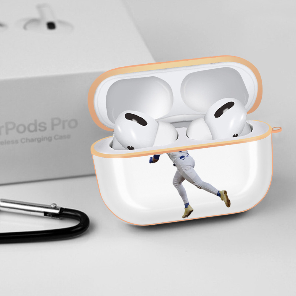  AirPods Pro Protective Case Rose Gold, Flexible PC Material, Precise Fit, Anti-Slip Cover, Full Protection, Fingerprint Resistant, Washable With Keychain
