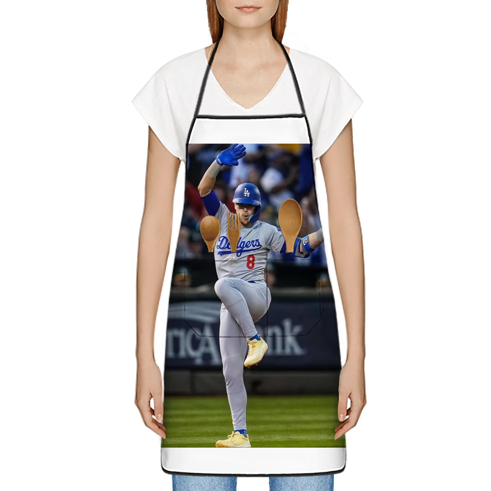  Stain-Resistant Polyester Apron With Pocket – Full Print, Waterproof, Anti-Wrinkle, Anti-Pilling – Ideal For Kitchen, BBQ, Restaurant, Salon & More