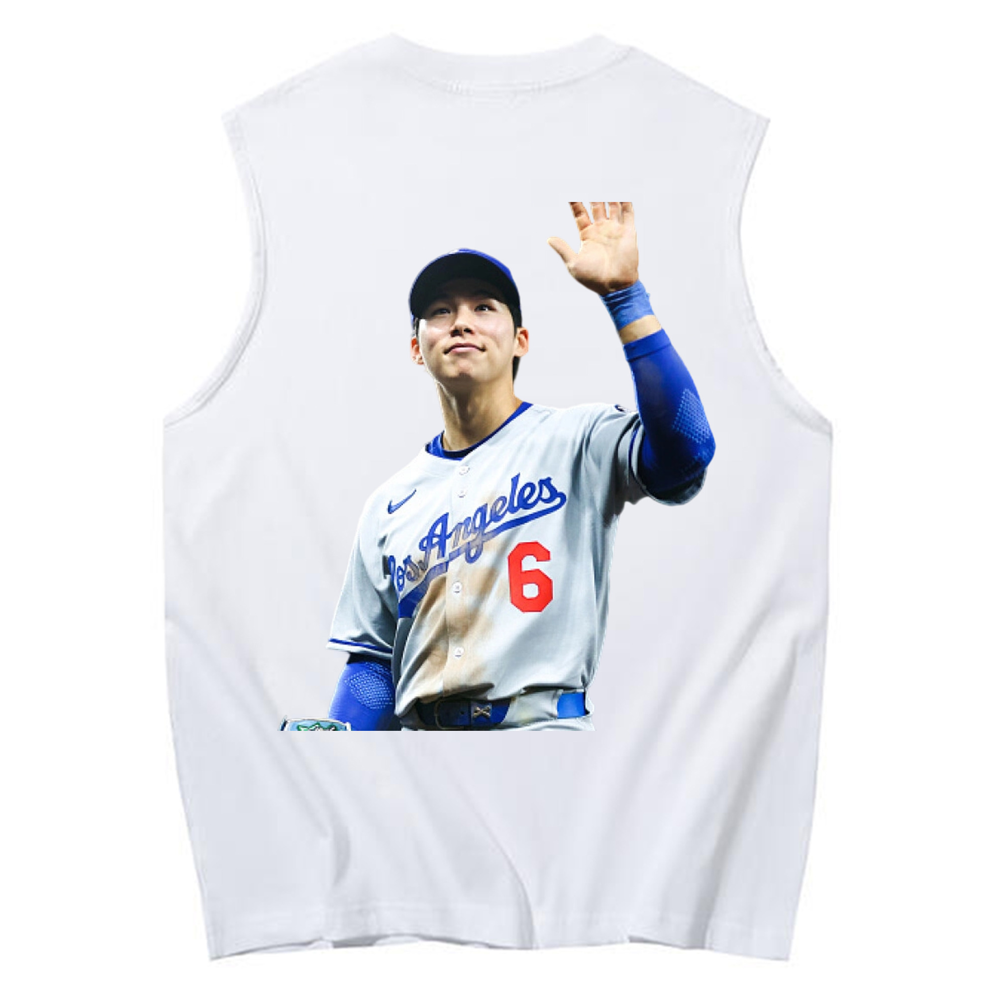  230g Pure Cotton Tank Top With Back Heat Transfer Print – Soft, Lightweight, Fitted Design – Stylish & Comfortable Casual Wear For Sports & Everyday Use