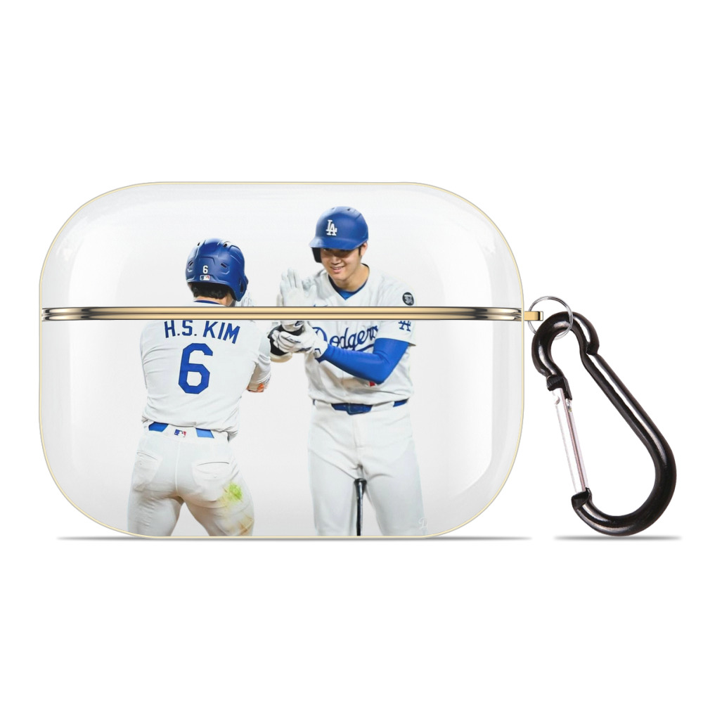  Luxury Gold AirPods Pro Case With Keychain, Flexible PC Material, Full Protection, Precise Cutouts, Anti-Fingerprint, Washable, Durable Design