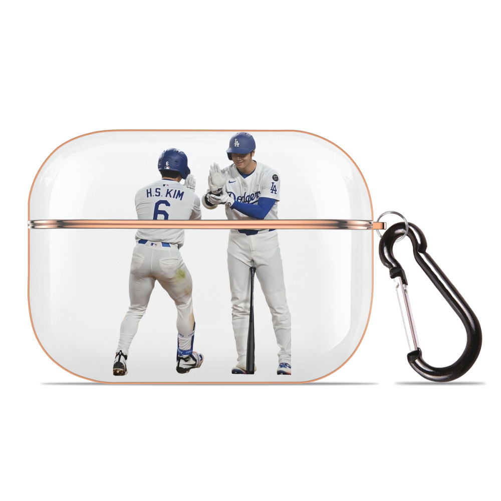  AirPods Pro Protective Case Rose Gold, Flexible PC Material, Precise Fit, Anti-Slip Cover, Full Protection, Fingerprint Resistant, Washable With Keychain