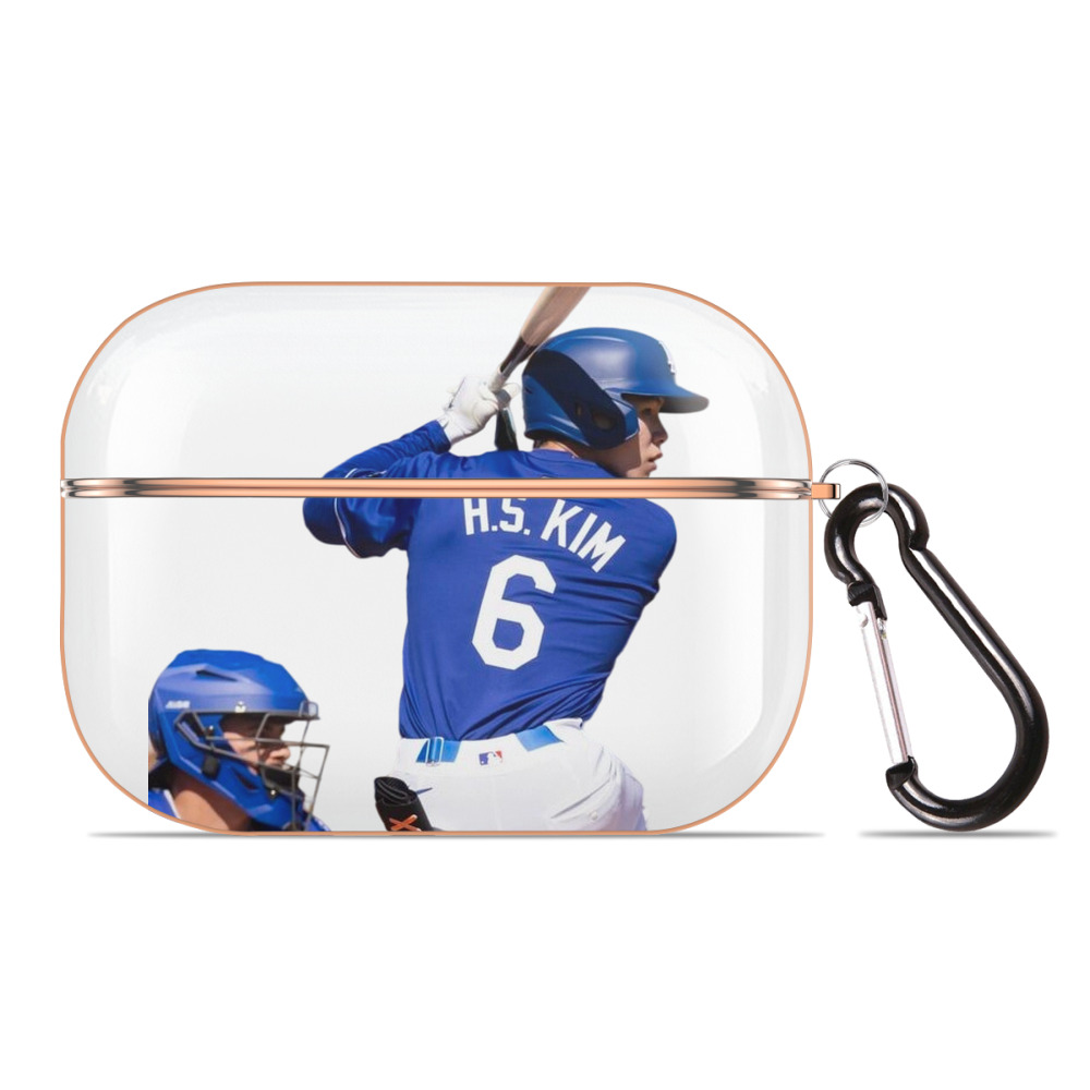  AirPods Pro Protective Case Rose Gold, Flexible PC Material, Precise Fit, Anti-Slip Cover, Full Protection, Fingerprint Resistant, Washable With Keychain