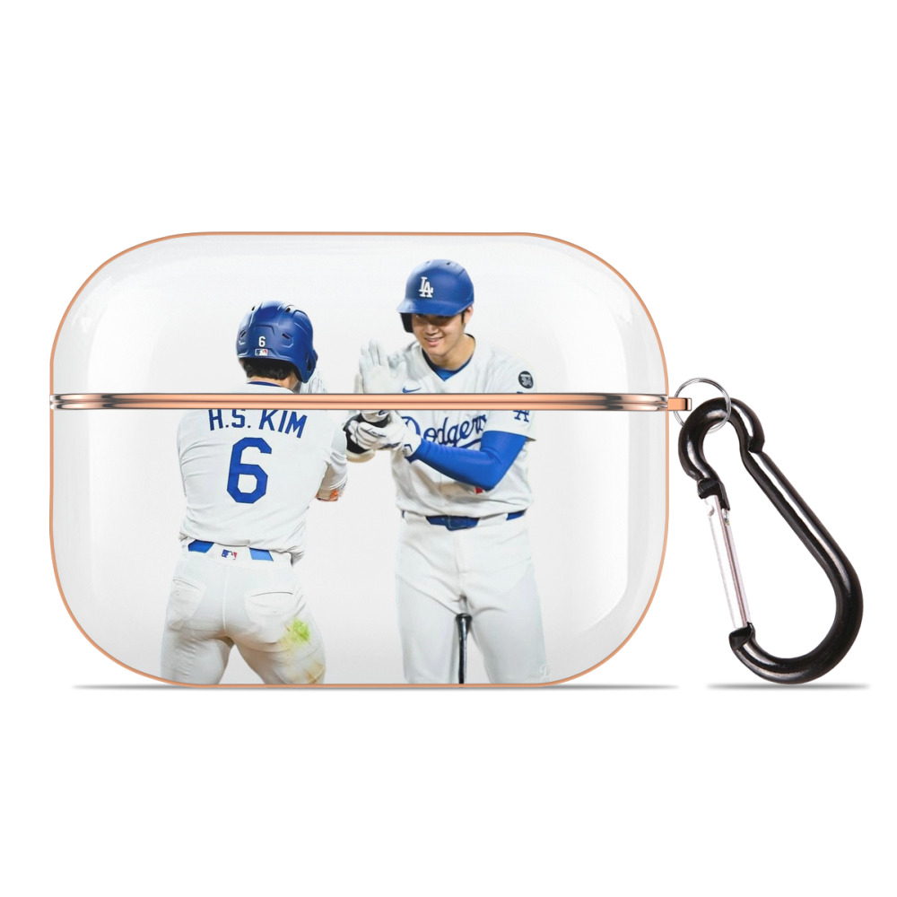  AirPods Pro Protective Case Rose Gold, Flexible PC Material, Precise Fit, Anti-Slip Cover, Full Protection, Fingerprint Resistant, Washable With Keychain