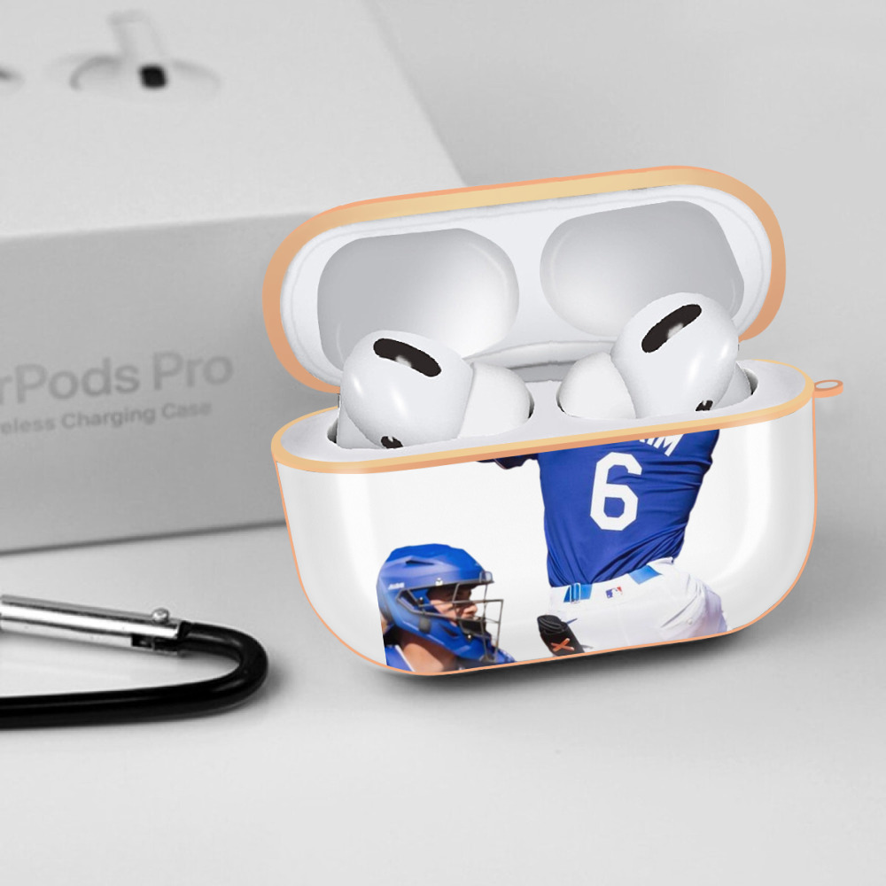  AirPods Pro Protective Case Rose Gold, Flexible PC Material, Precise Fit, Anti-Slip Cover, Full Protection, Fingerprint Resistant, Washable With Keychain