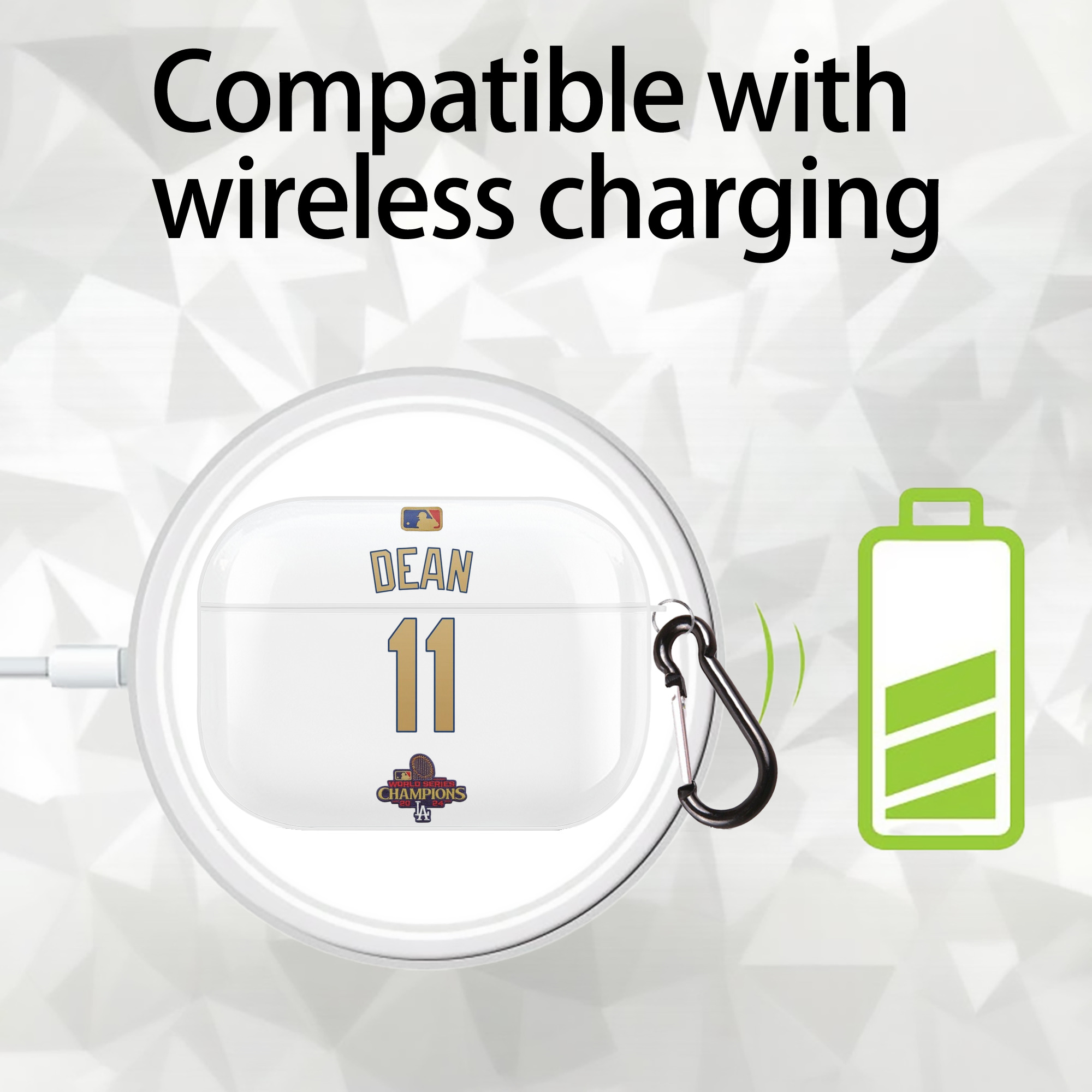  AirPods Pro Hard Case White With Keychain, Durable Flexible PC, Precise Cutouts, Anti-Fingerprint, Yellowing & Scratch Resistant, Full Protection, Washable