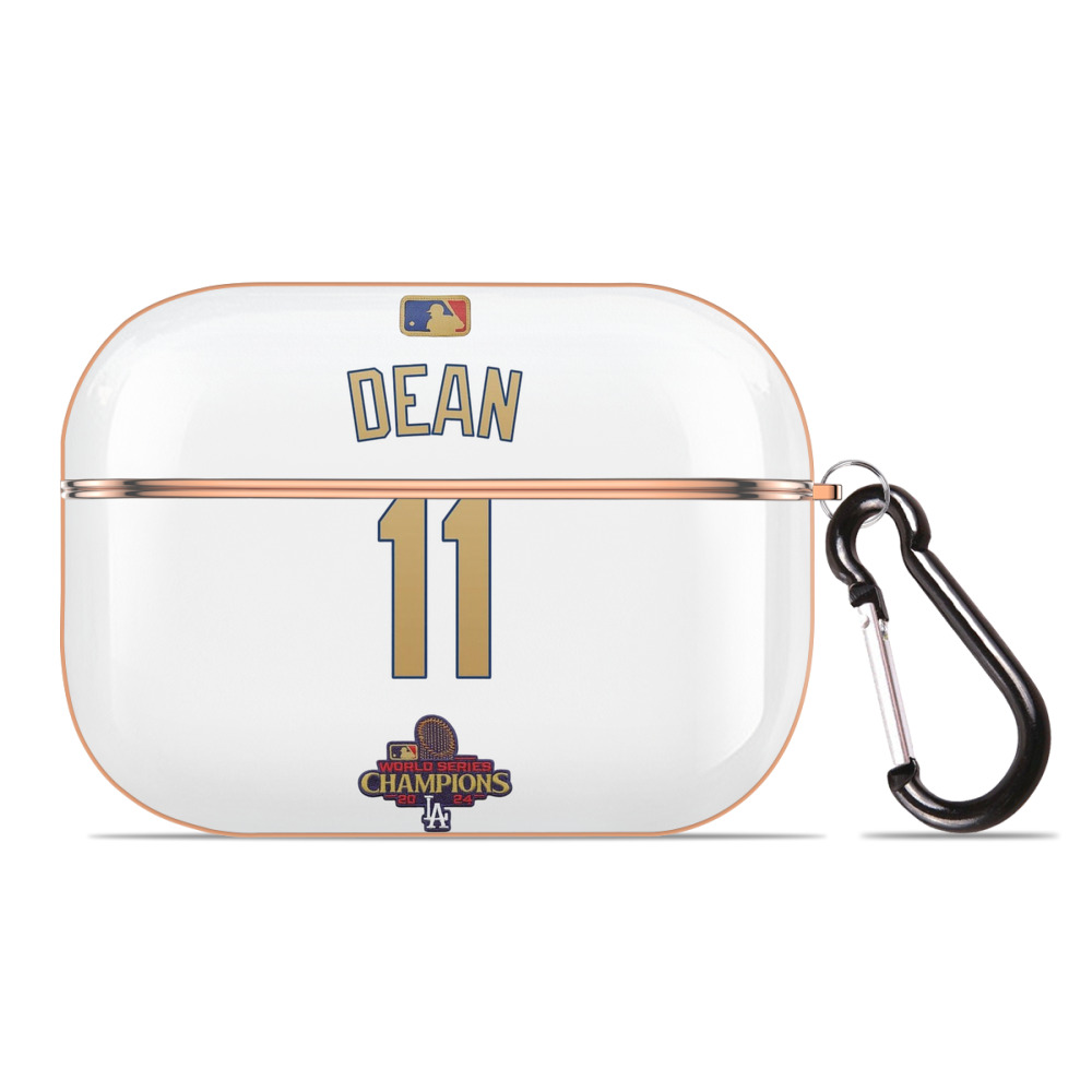  AirPods Pro Protective Case Rose Gold, Flexible PC Material, Precise Fit, Anti-Slip Cover, Full Protection, Fingerprint Resistant, Washable With Keychain