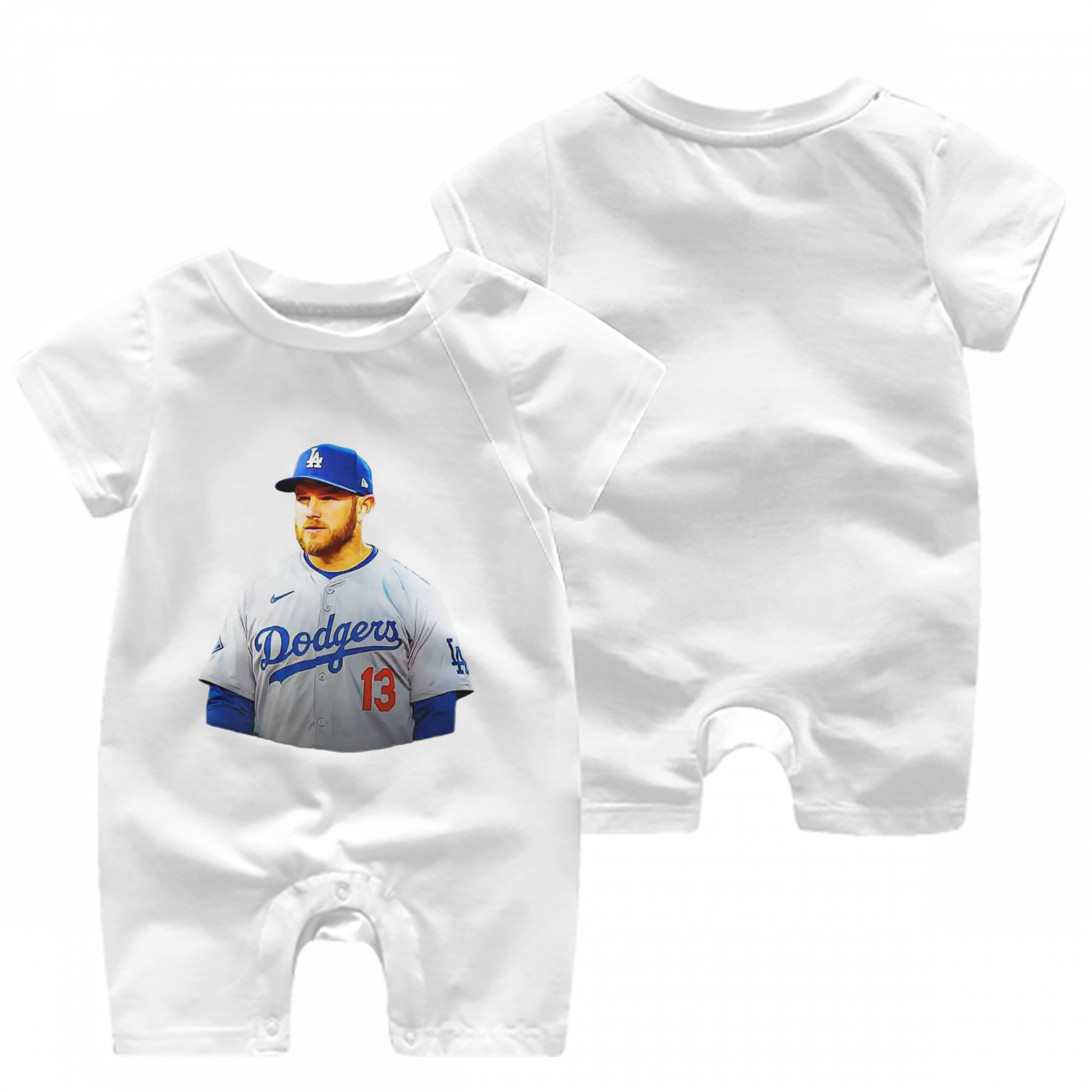  Baby Short Sleeve Onesie – 100% Cotton Soft & Breathable Digital Print Romper – Double-Sided Print, Snap Closure For Easy Diaper Changes – Comfortable For Boys & Girls