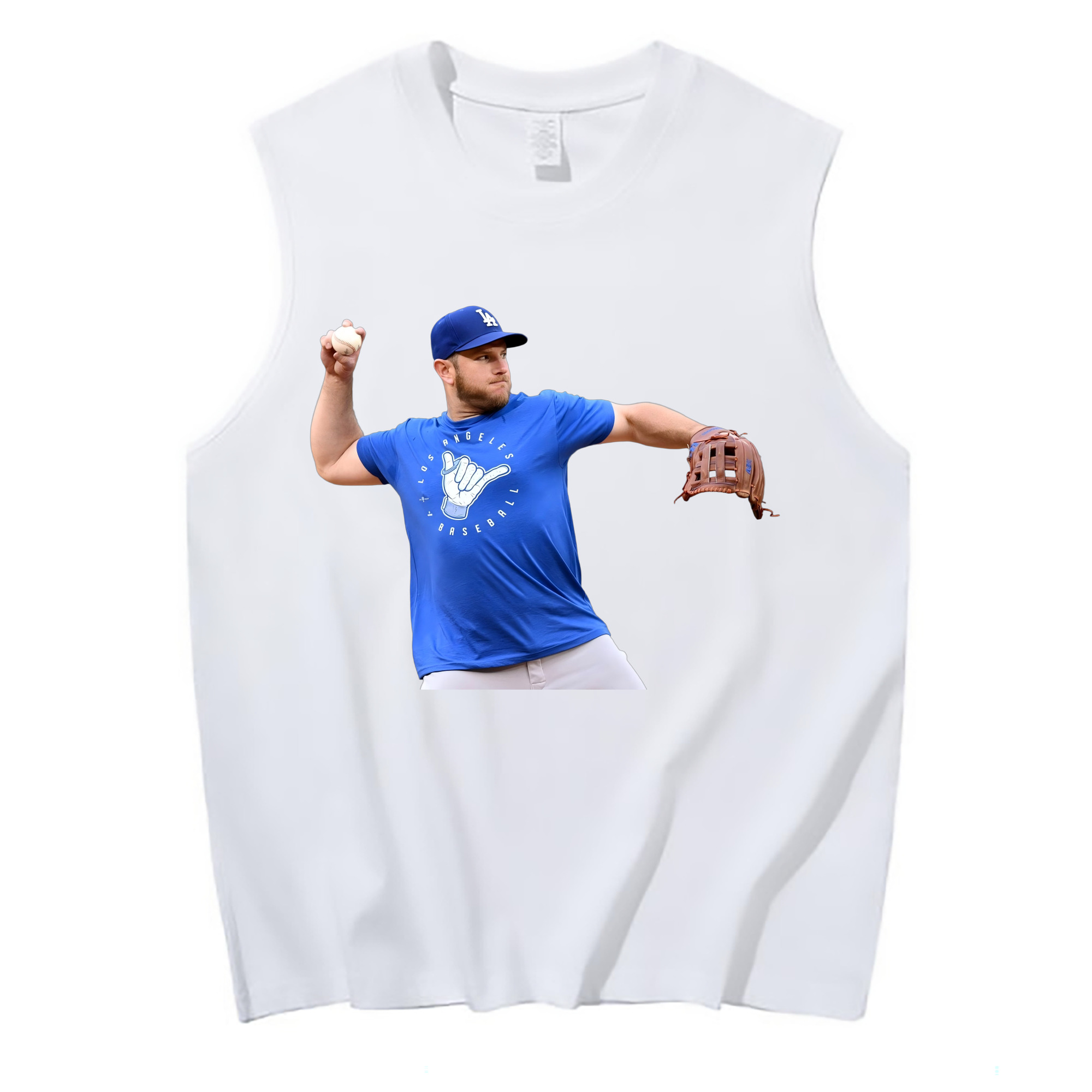  210g Combed Cotton Tank Top With Front Heat Transfer Print – Soft, Lightweight, Fitted Design – Stylish & Comfortable Casual Wear For Sports & Everyday Use