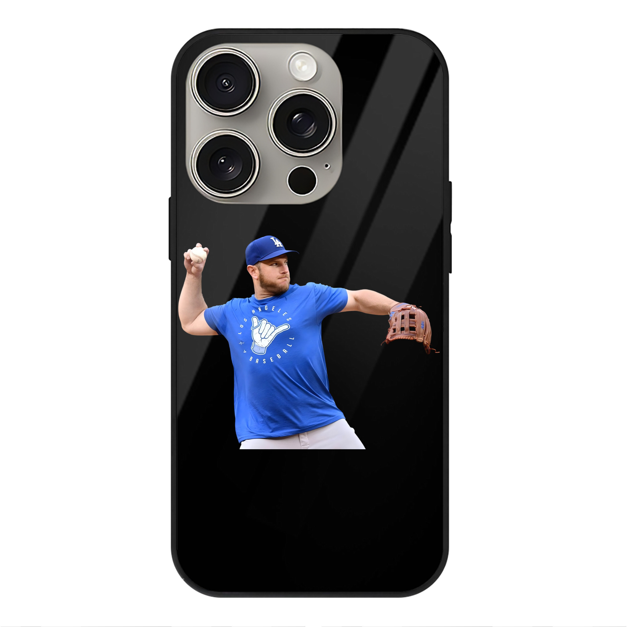  IPhone 15 Pro Mirror Phone Case – UV Printed Glass + TPU – Scratch-Resistant, Wireless Charging Compatible, Precise Fit & Stylish Design