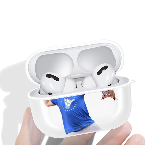  AirPods Pro Hard Case White With Keychain, Durable Flexible PC, Precise Cutouts, Anti-Fingerprint, Yellowing & Scratch Resistant, Full Protection, Washable