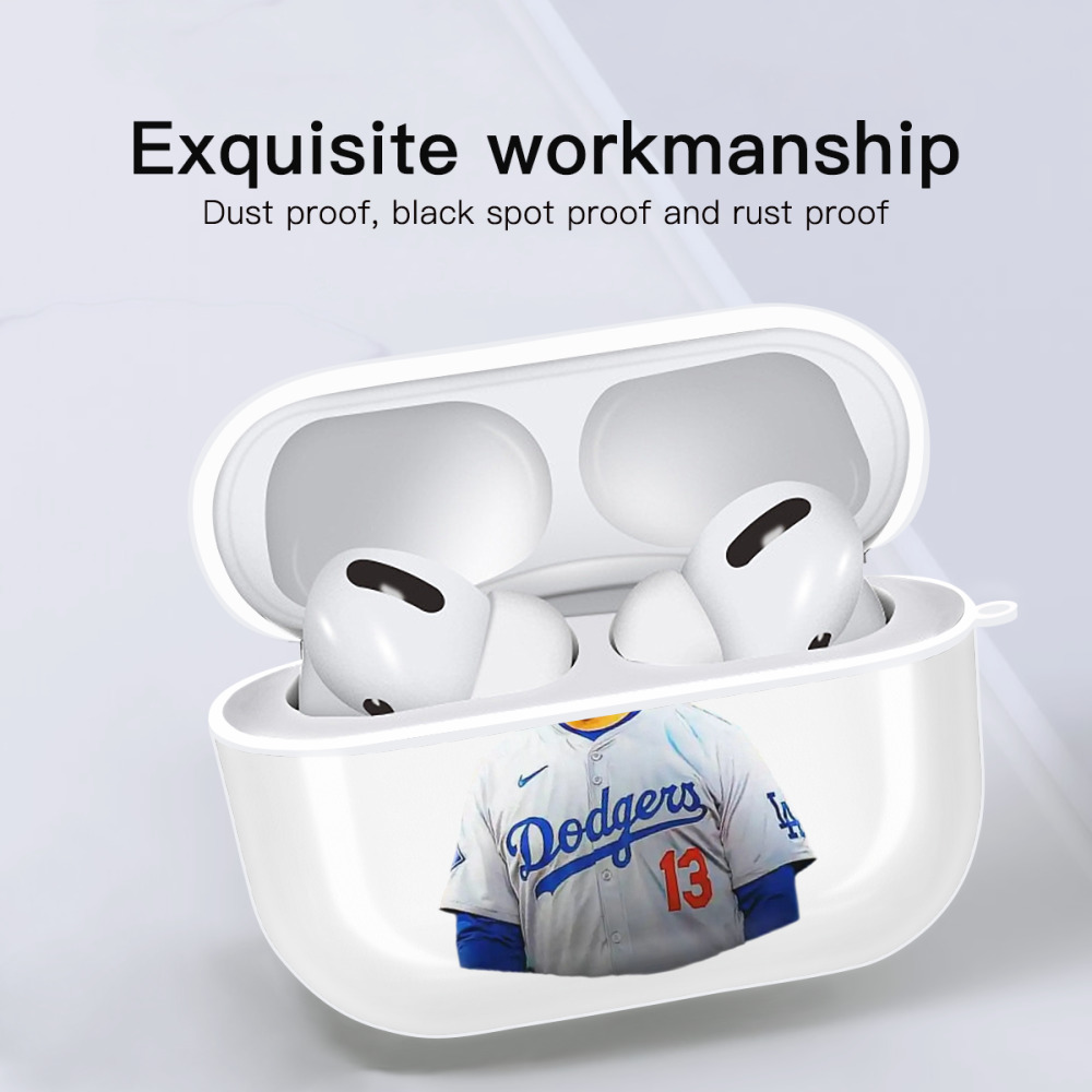  AirPods Pro Hard Case White With Keychain, Durable Flexible PC, Precise Cutouts, Anti-Fingerprint, Yellowing & Scratch Resistant, Full Protection, Washable