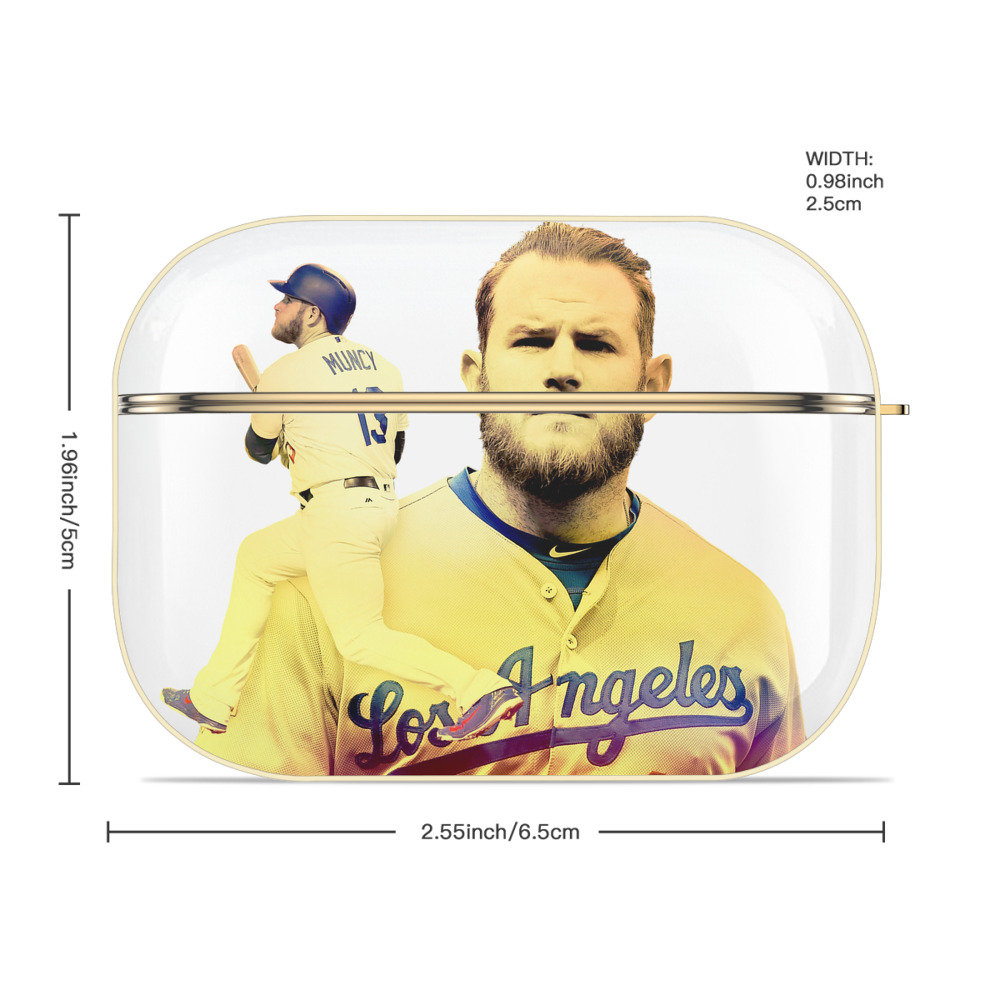  Luxury Gold AirPods Pro Case With Keychain, Flexible PC Material, Full Protection, Precise Cutouts, Anti-Fingerprint, Washable, Durable Design