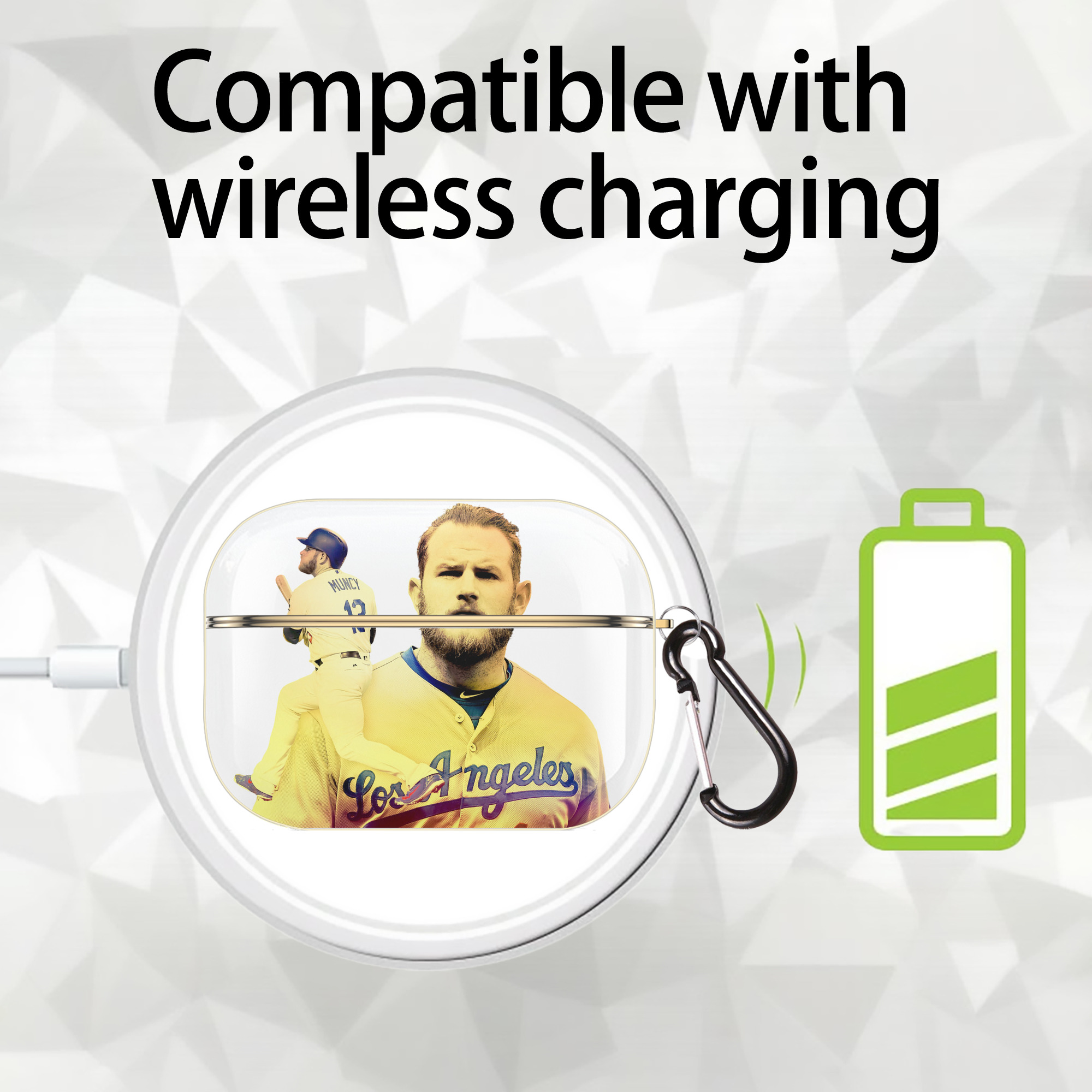  Luxury Gold AirPods Pro Case With Keychain, Flexible PC Material, Full Protection, Precise Cutouts, Anti-Fingerprint, Washable, Durable Design