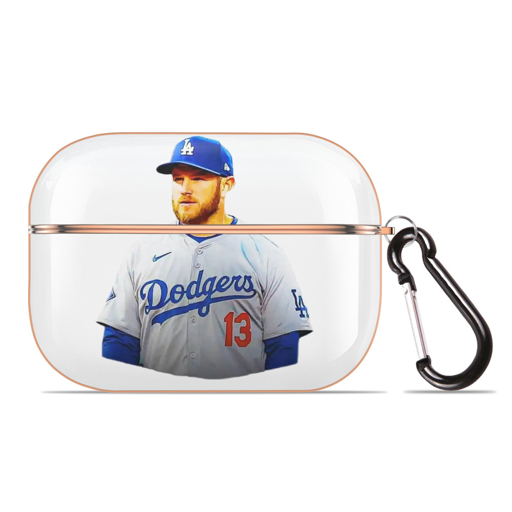  AirPods Pro Protective Case Rose Gold, Flexible PC Material, Precise Fit, Anti-Slip Cover, Full Protection, Fingerprint Resistant, Washable With Keychain