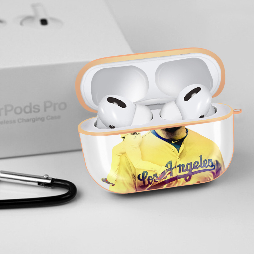  AirPods Pro Protective Case Rose Gold, Flexible PC Material, Precise Fit, Anti-Slip Cover, Full Protection, Fingerprint Resistant, Washable With Keychain