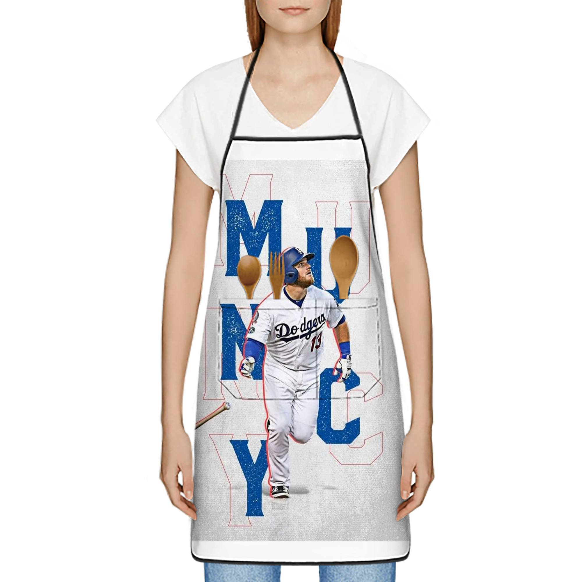  Stain-Resistant Polyester Apron With Pocket – Full Print, Waterproof, Anti-Wrinkle, Anti-Pilling – Ideal For Kitchen, BBQ, Restaurant, Salon & More