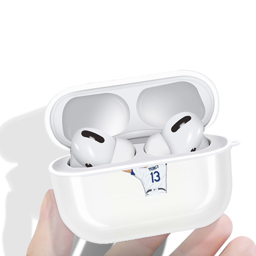  AirPods Pro Hard Case White With Keychain, Durable Flexible PC, Precise Cutouts, Anti-Fingerprint, Yellowing & Scratch Resistant, Full Protection, Washable