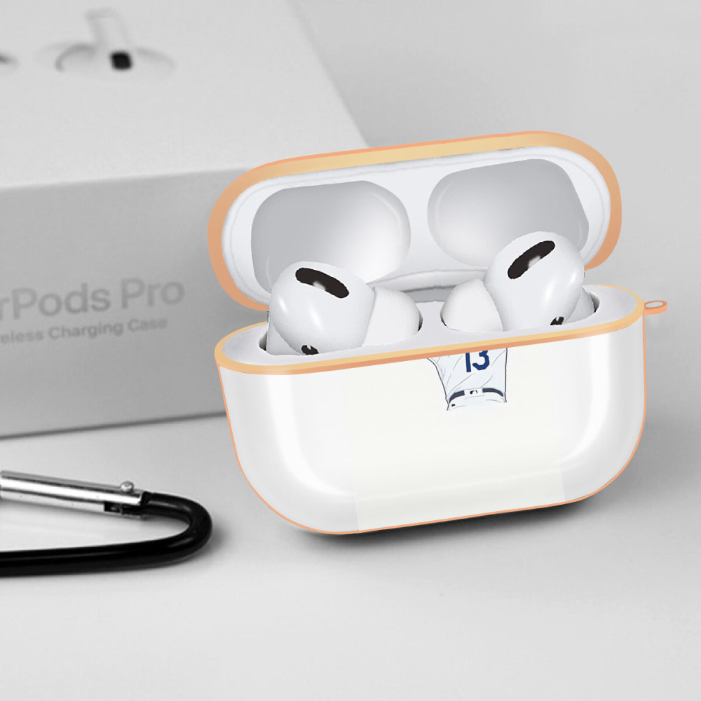  AirPods Pro Protective Case Rose Gold, Flexible PC Material, Precise Fit, Anti-Slip Cover, Full Protection, Fingerprint Resistant, Washable With Keychain