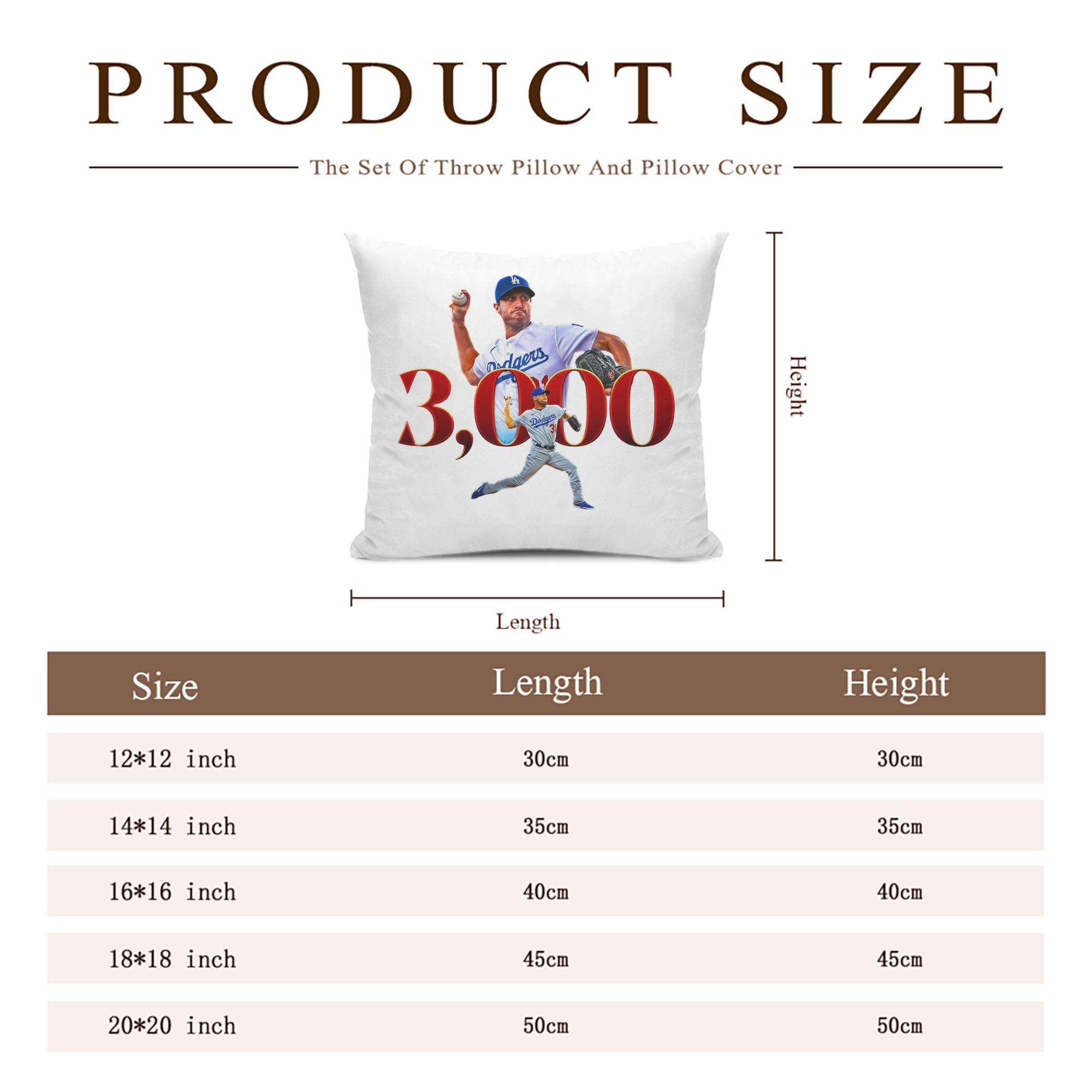  Soft Polyester Pillow Cover With Insert – Double-Sided Design, Invisible Zipper, Durable & Breathable – Easy Care Cushion Set