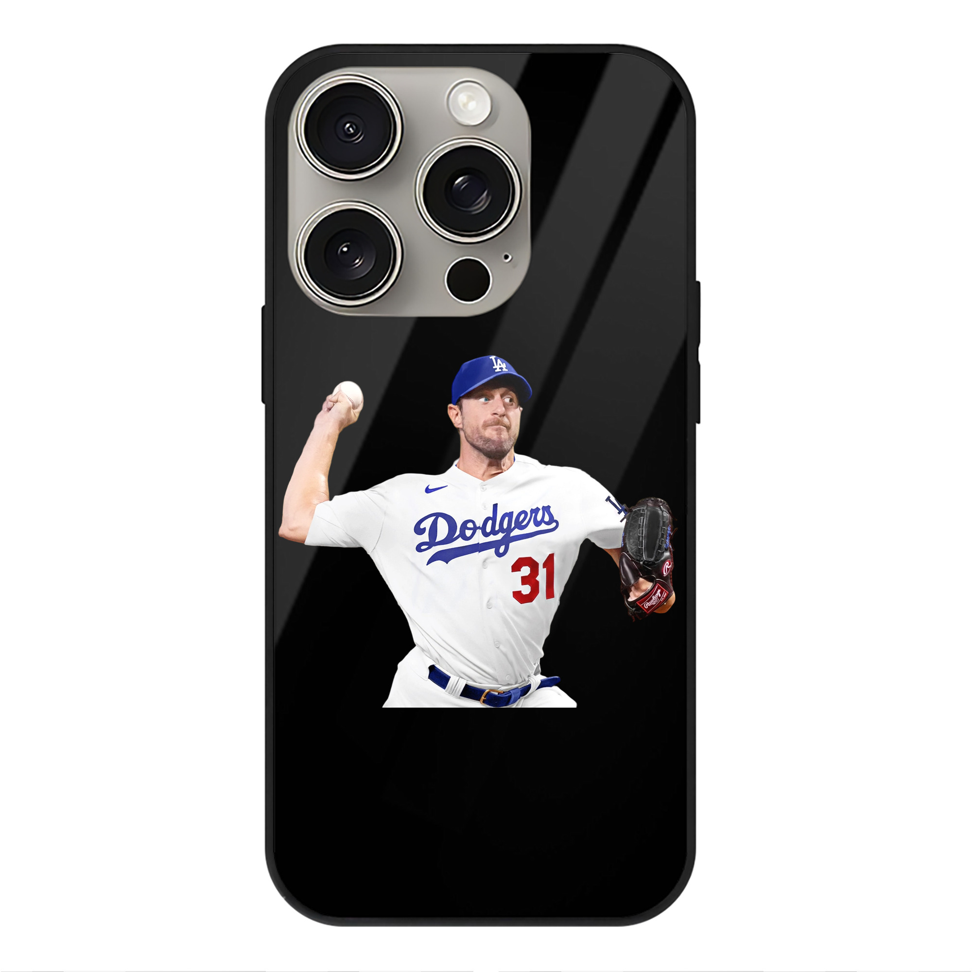  IPhone 15 Pro Mirror Phone Case – UV Printed Glass + TPU – Scratch-Resistant, Wireless Charging Compatible, Precise Fit & Stylish Design