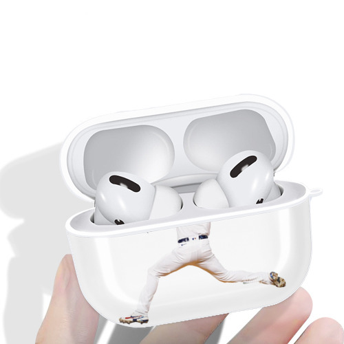  AirPods Pro Hard Case White With Keychain, Durable Flexible PC, Precise Cutouts, Anti-Fingerprint, Yellowing & Scratch Resistant, Full Protection, Washable