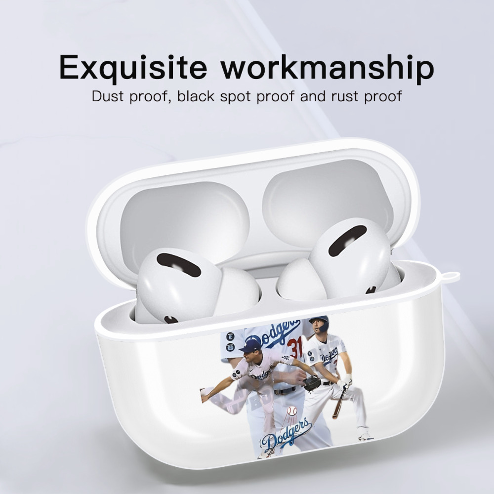  AirPods Pro Hard Case White With Keychain, Durable Flexible PC, Precise Cutouts, Anti-Fingerprint, Yellowing & Scratch Resistant, Full Protection, Washable