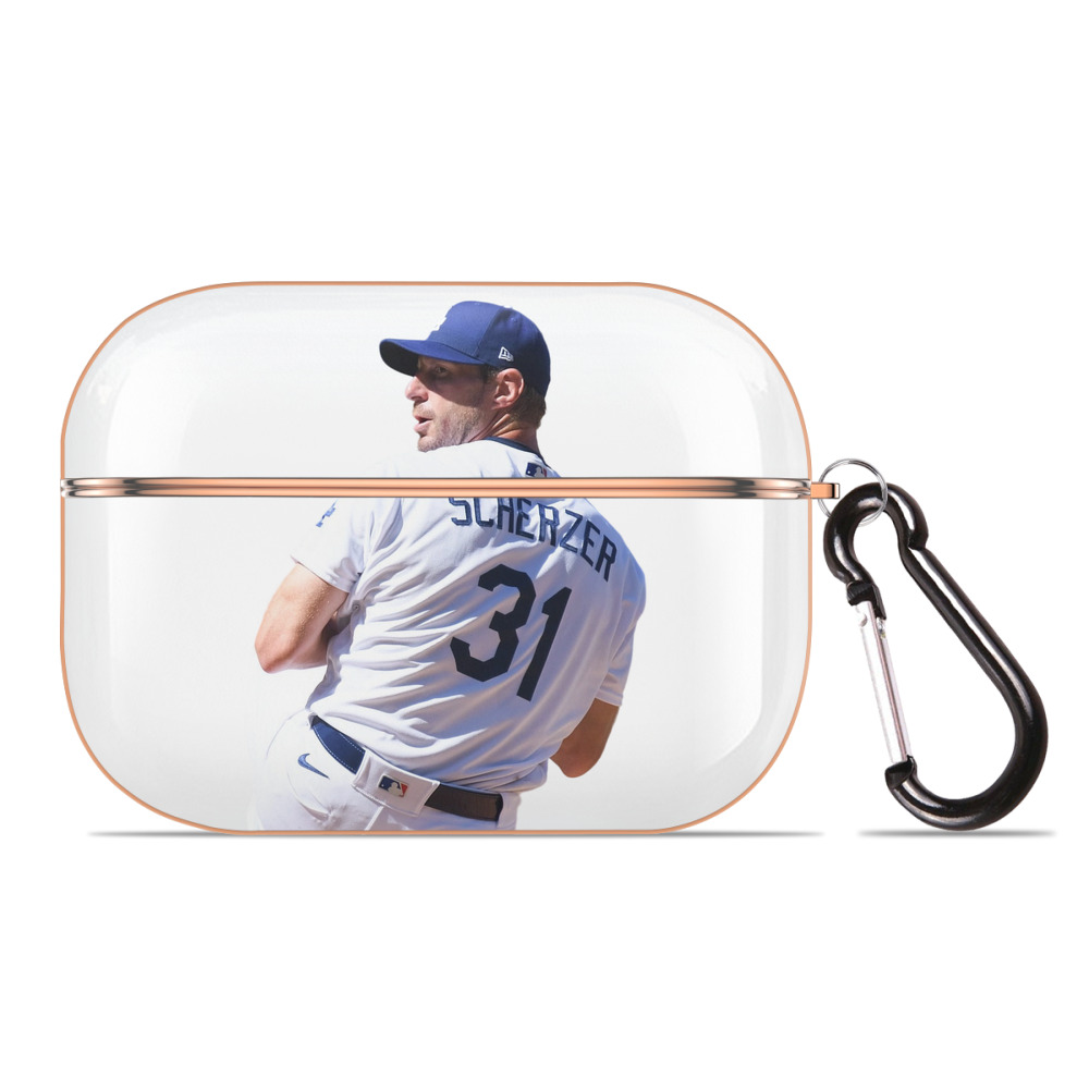  AirPods Pro Protective Case Rose Gold, Flexible PC Material, Precise Fit, Anti-Slip Cover, Full Protection, Fingerprint Resistant, Washable With Keychain