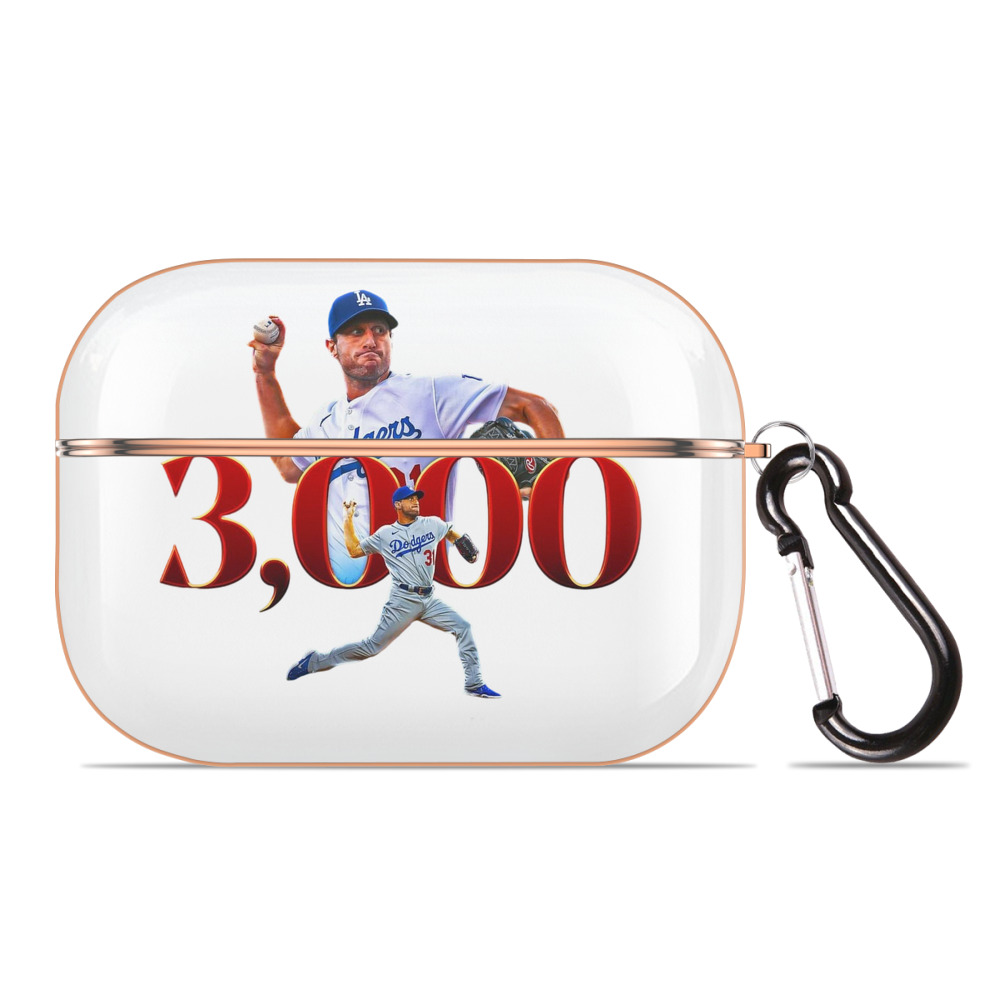  AirPods Pro Protective Case Rose Gold, Flexible PC Material, Precise Fit, Anti-Slip Cover, Full Protection, Fingerprint Resistant, Washable With Keychain