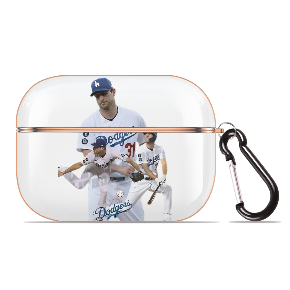  AirPods Pro Protective Case Rose Gold, Flexible PC Material, Precise Fit, Anti-Slip Cover, Full Protection, Fingerprint Resistant, Washable With Keychain